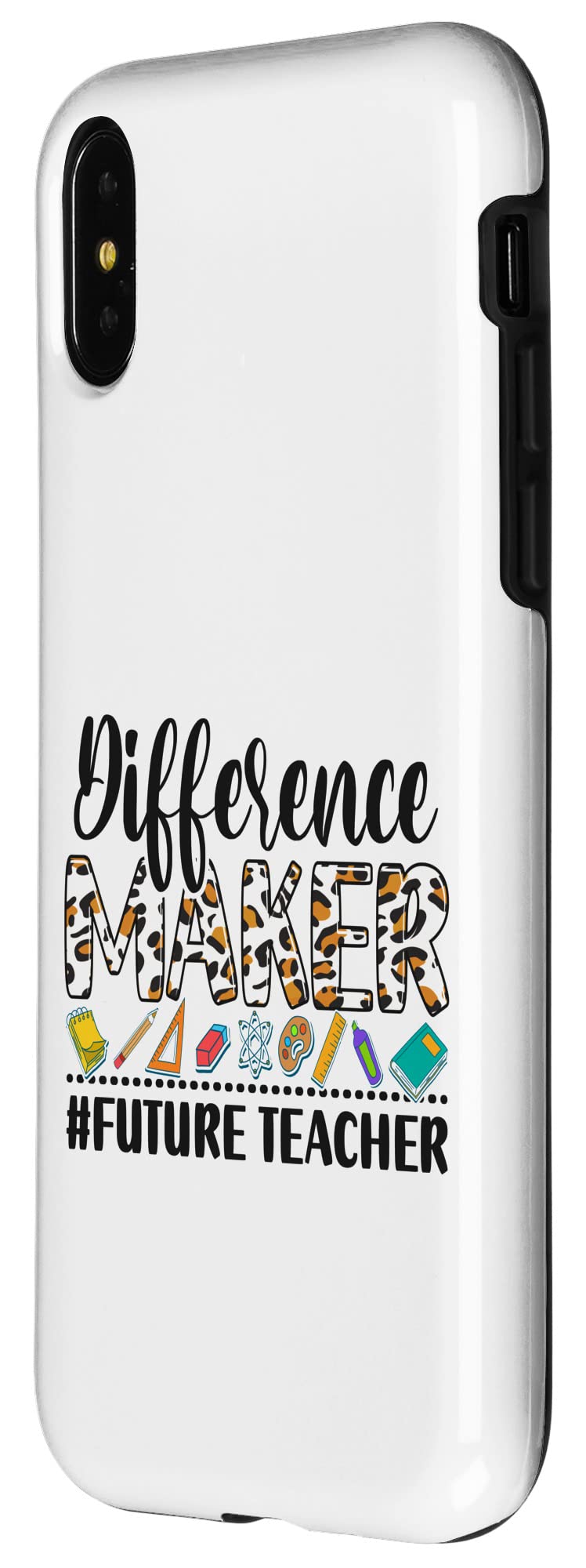 iPhone X/XS Case - Shockproof Slim Protective Cover for Future Teachers & Students - Perfect for Classroom, School & Daily Use