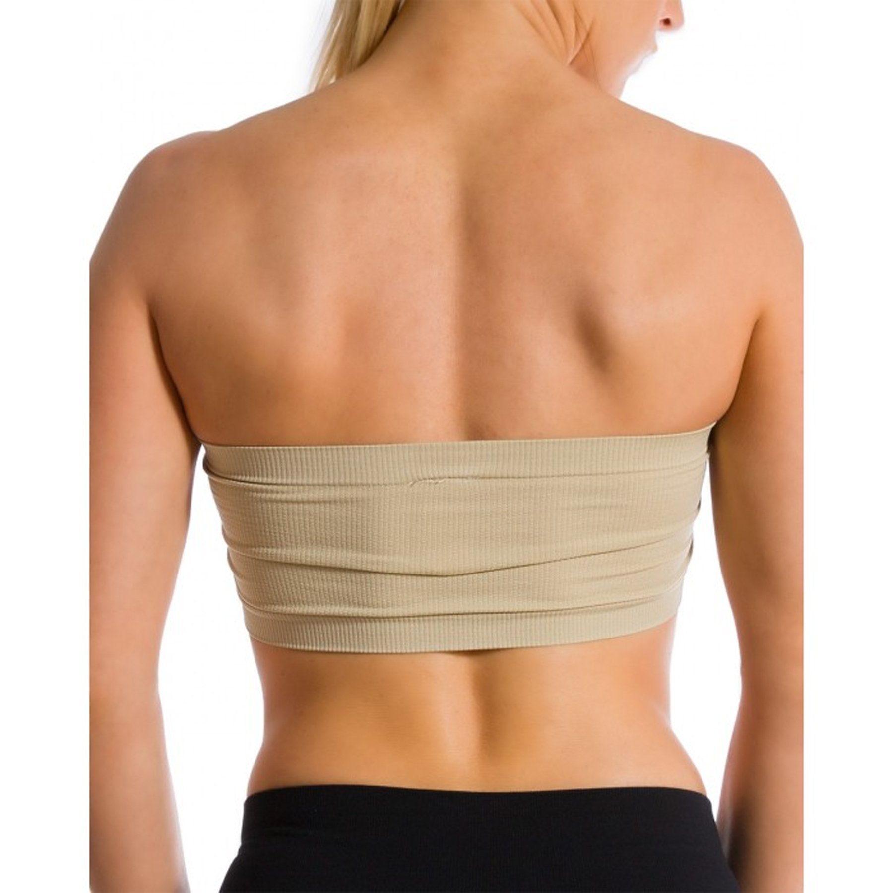 Wire-Free Stretch Sports Bra with Removable Pads - Comfortable Bandeau Yoga Bra for Women - Perfect for Yoga, Gym, Running & Everyday Wear
