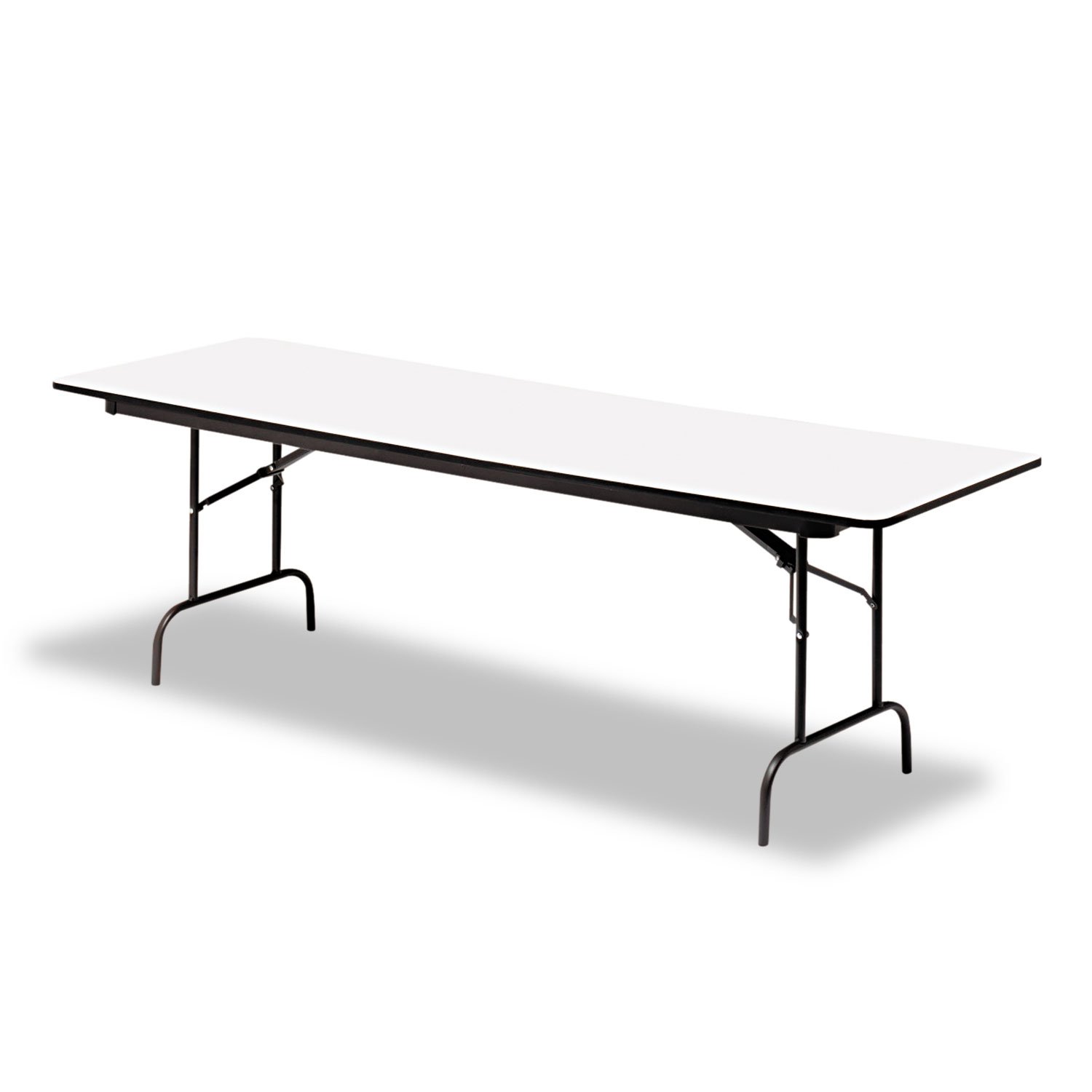 Iceberg 55227 Commercial Wood Laminate Folding Table 30x72 Inches - Heavy Duty Gray Office & Event Table (Made in USA) - Perfect for Conferences, Banquets, and Home Office Workspaces