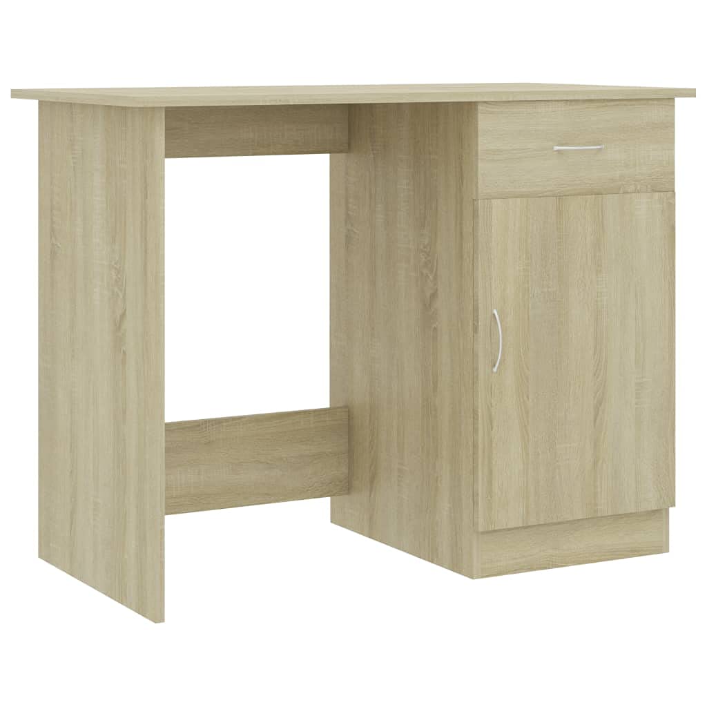Sonoma Oak Computer Desk with Drawer & Door - 39.4