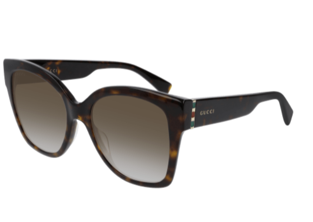 Gucci GG 0459S 002 Havana Square Sunglasses for Women - Luxury Designer Shades for Beach, Driving & Fashion Outfits