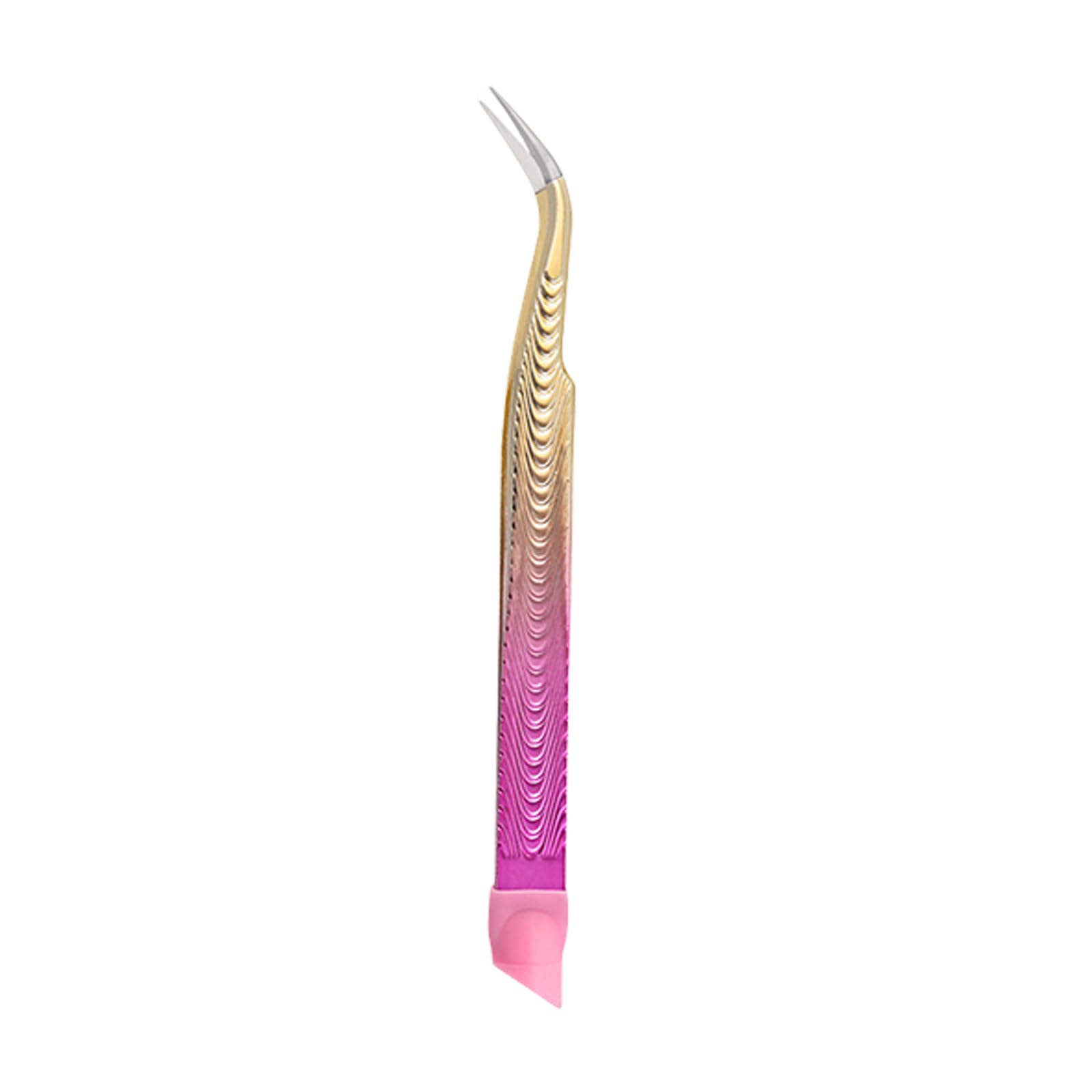 Double End Nails Tweezers - Straight & Curved Tip Precision Tweezers for Eyelash Extensions, Nail Art, and Crafting | Professional Beauty Tools for Salon & Home Use
