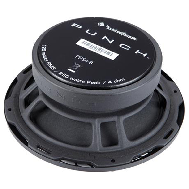 Rockford Fosgate Punch Pro PPS4-8 8-Inch 4-Ohm Car Subwoofer - High-Performance Bass for Trucks, SUVs & Custom Car Audio Systems