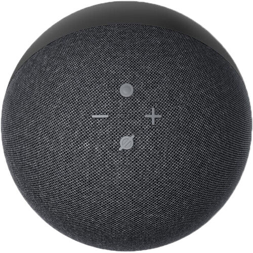 Amazon Echo (4th Gen) Smart Speaker with Alexa - Charcoal Fabric Design for Home, Office & Kitchen Use