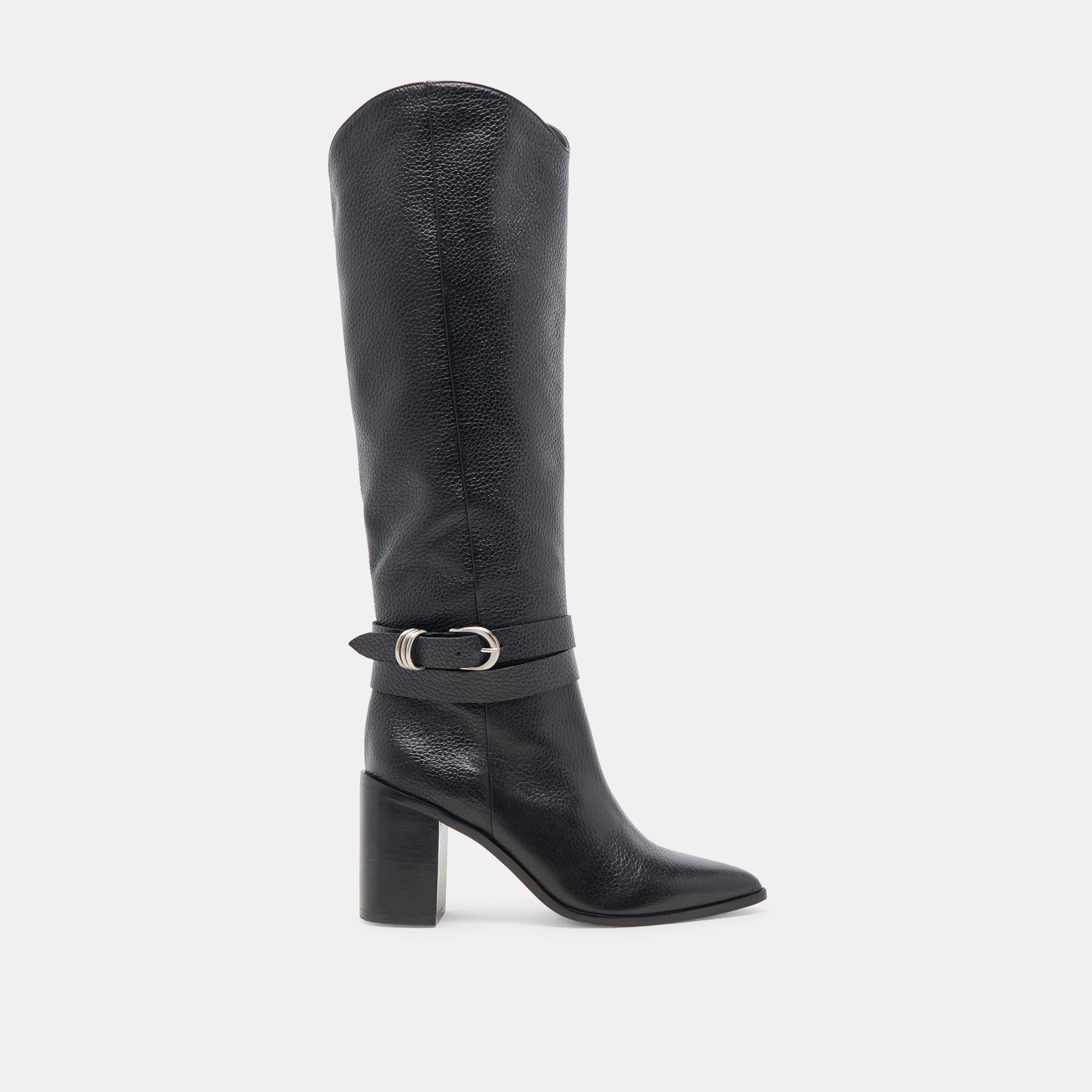 TYRONE Wide Calf Boots for Women - Black Leather Ankle Boots for Comfort & Style - Perfect for Work, Casual Wear & Outdoor Activities