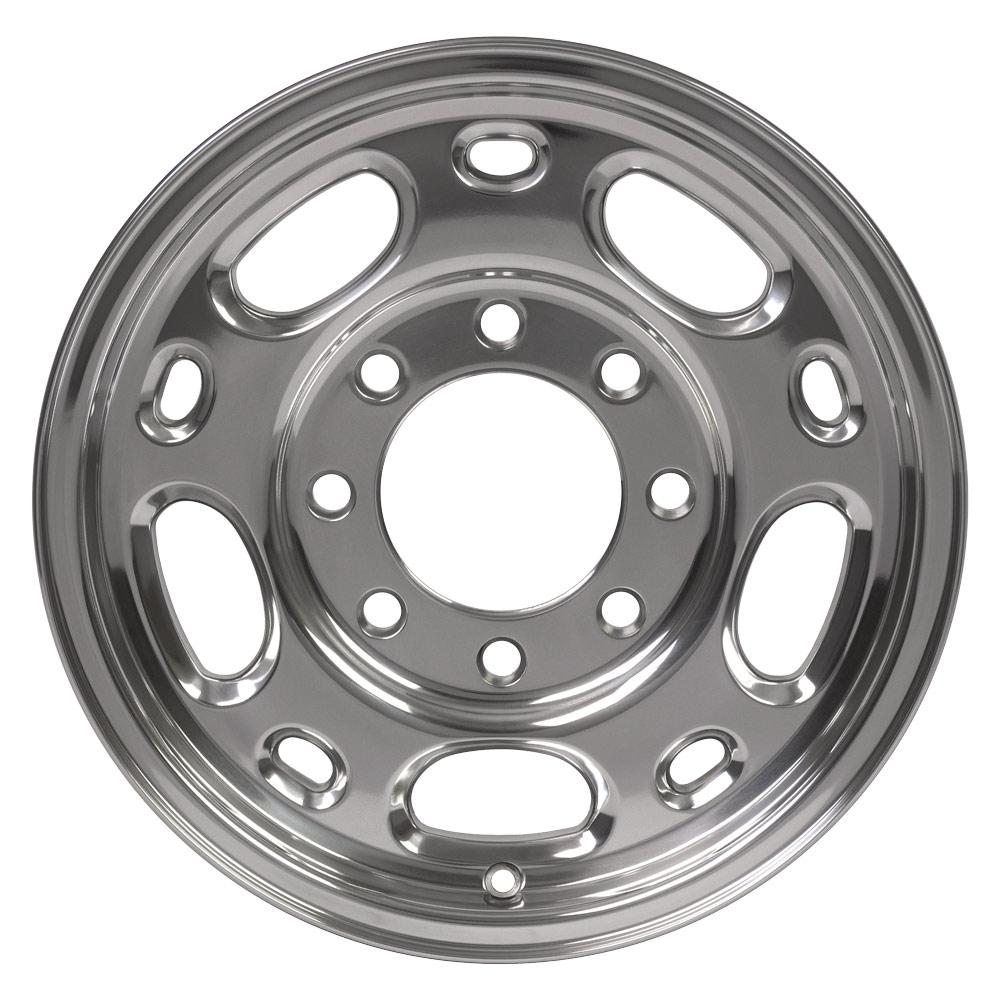 16 Inch Polished Replacement Wheel for Chevy C3500 (1988-2000) - OEM Style Rim 6710193 - Perfect for Truck Upgrades & Restoration Projects