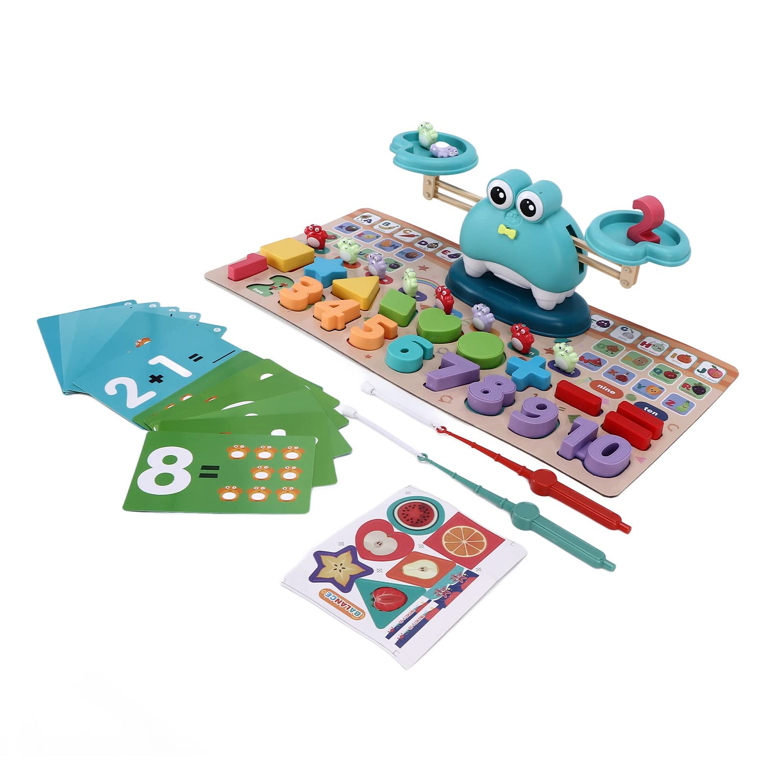 Educational Balance Scale Toy for Kids - Math Learning & Counting Skills Development - Fine Motor Skills Activity Game for Home & Classroom Use