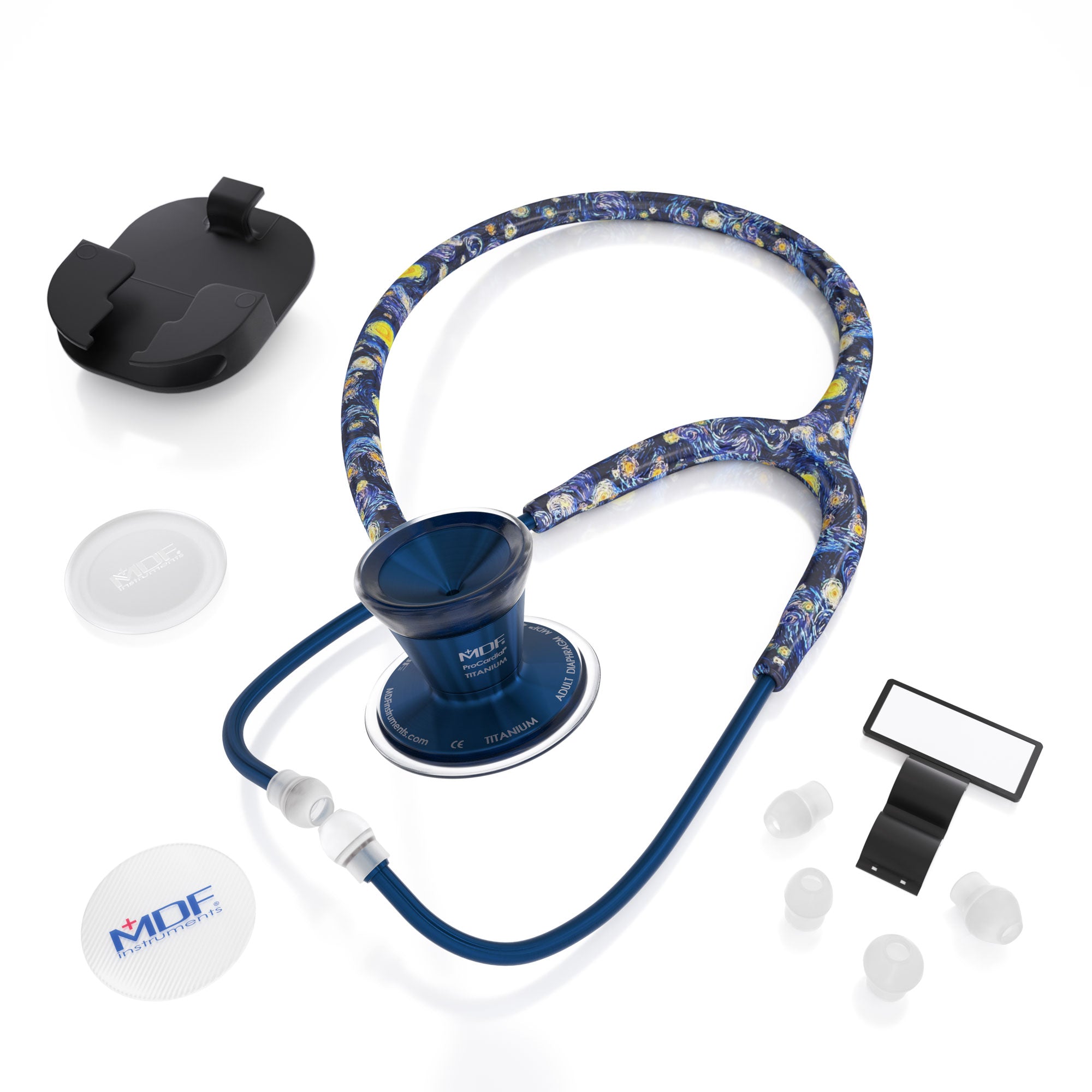 ProCardial® Titanium Cardiology Stethoscope - Premium Medical Stethoscope for Doctors & Nurses - Ideal for Cardiac Auscultation, Physical Exams & Clinical Use