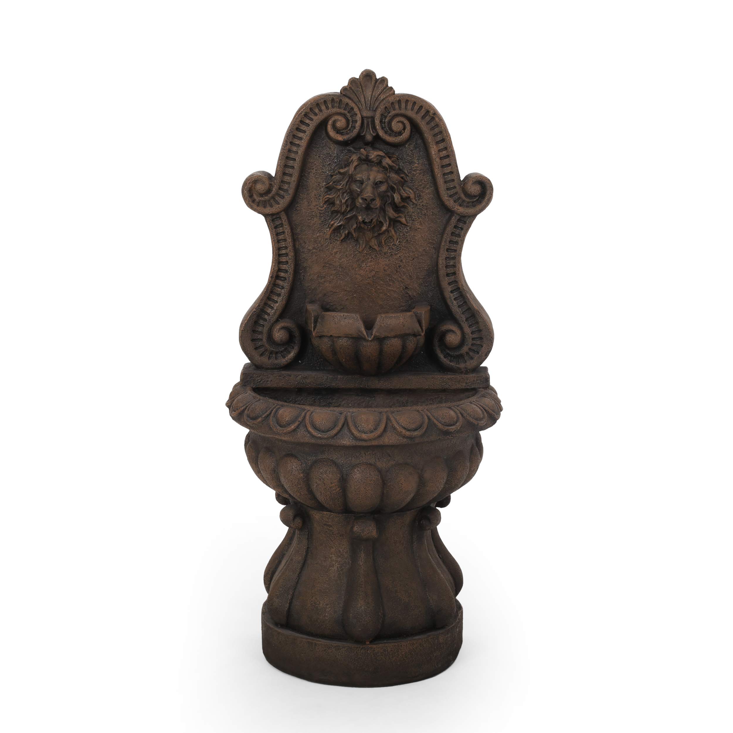 Christopher Knight Home Olivia Antique Light Brown Outdoor Water Fountain - Perfect for Garden, Patio, and Backyard Decor