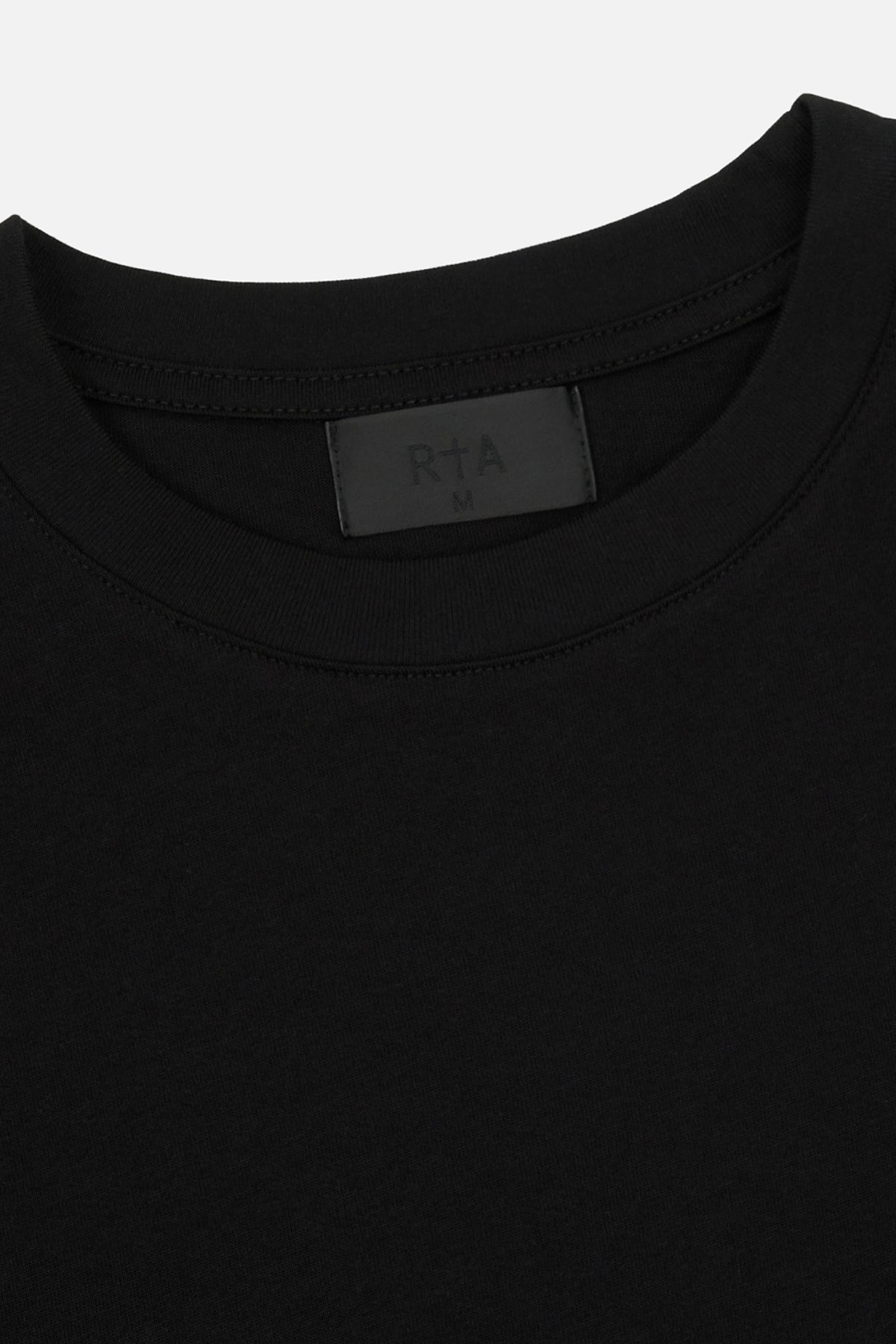 LAWRENCE Long Sleeve T-Shirt for Men | Black Cotton Basic Tee with RLD Signs Logo | Casual Wear, Street Style & Everyday Outfits