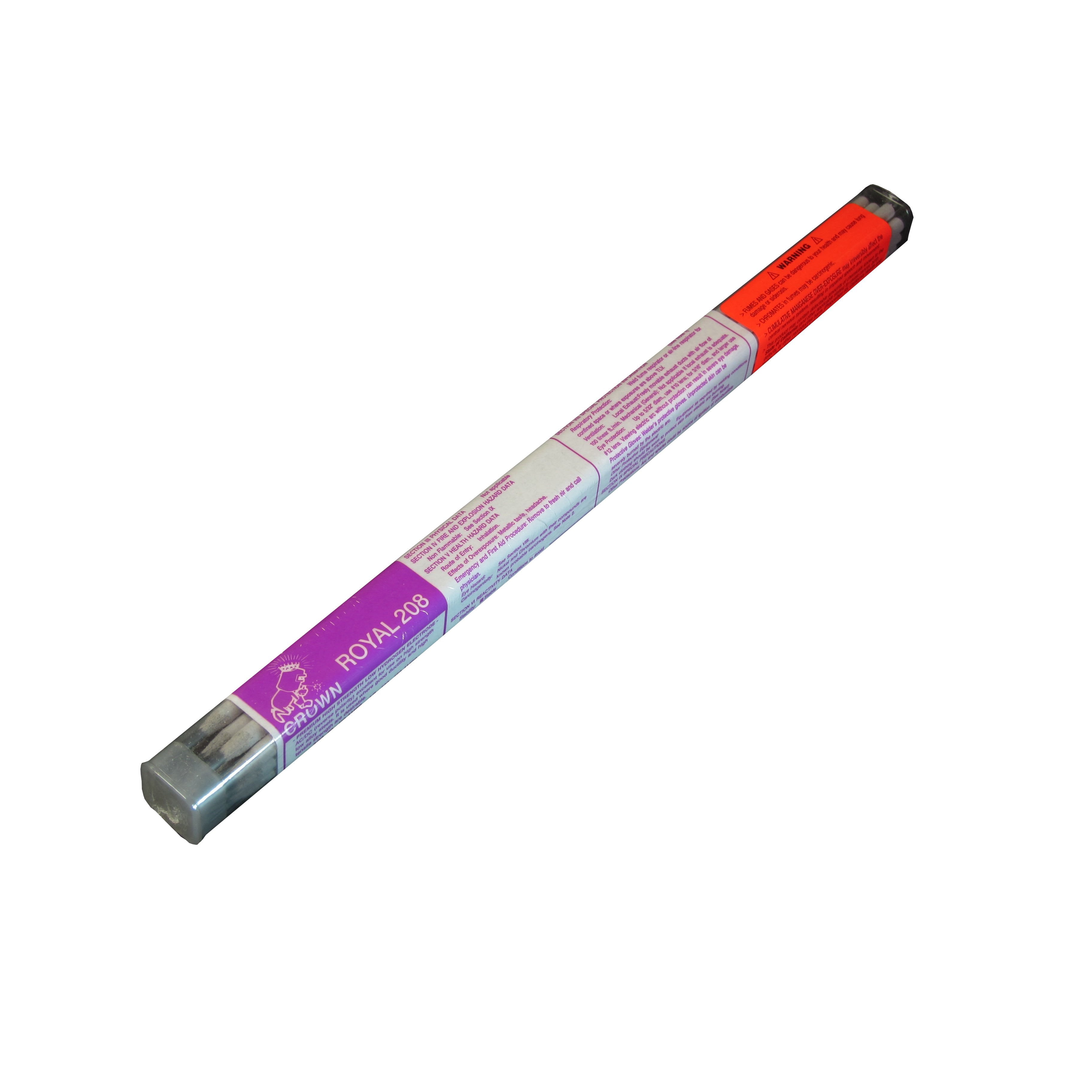 Crown Alloys ROYAL 208 5/32 Welding Electrode - 1 lb Tube (RE208/EP BP) for Steel Pipe Repair and Metal Fabrication