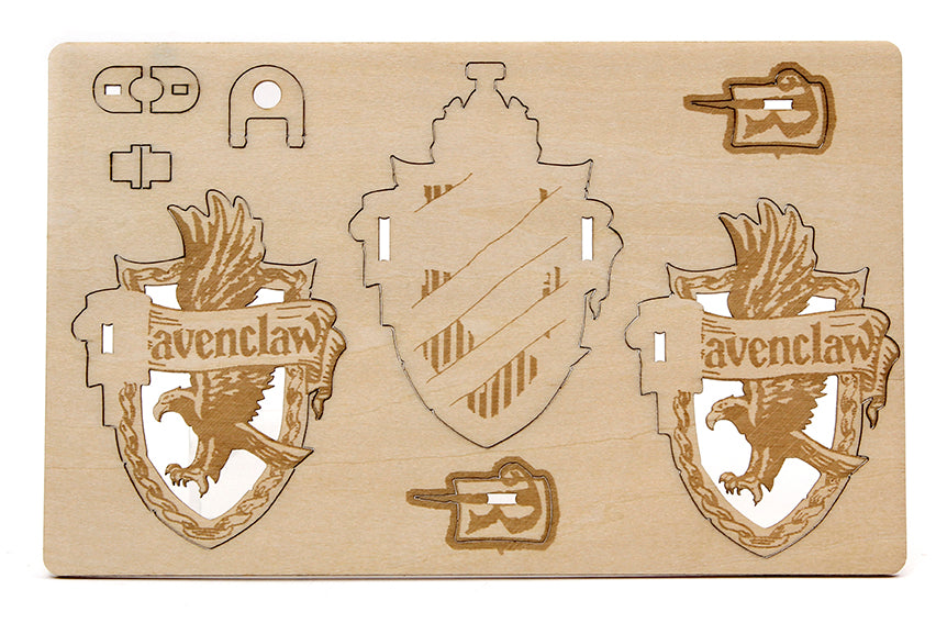 IncrediBuilds Harry Potter Ravenclaw DIY Wooden Model Kit - Build Your Own House Crest for Fans & Collectors | Perfect for Home Decor, Gifts, and Harry Potter Themed Parties