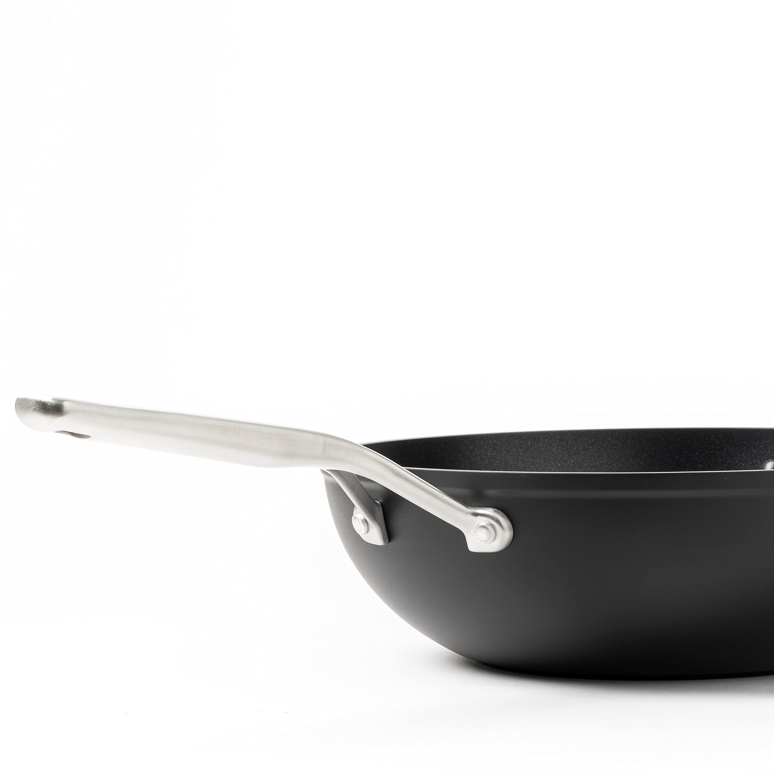 KitchenAid Forged Hardened Aluminum Non-Stick Wok Pan - 30cm/5L, Induction Compatible, Oven & Dishwasher Safe - Perfect for Stir-Frying, Sautéing & Asian Cooking