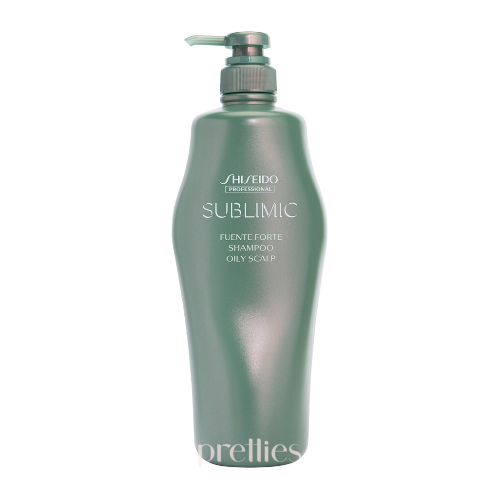 Shiseido SUBLIMIC Fuente Forte Shampoo for Oily Scalp - Green Tea Formula 1000ml | Deep Cleansing & Oil Control | Salon Quality Hair Care for Men & Women