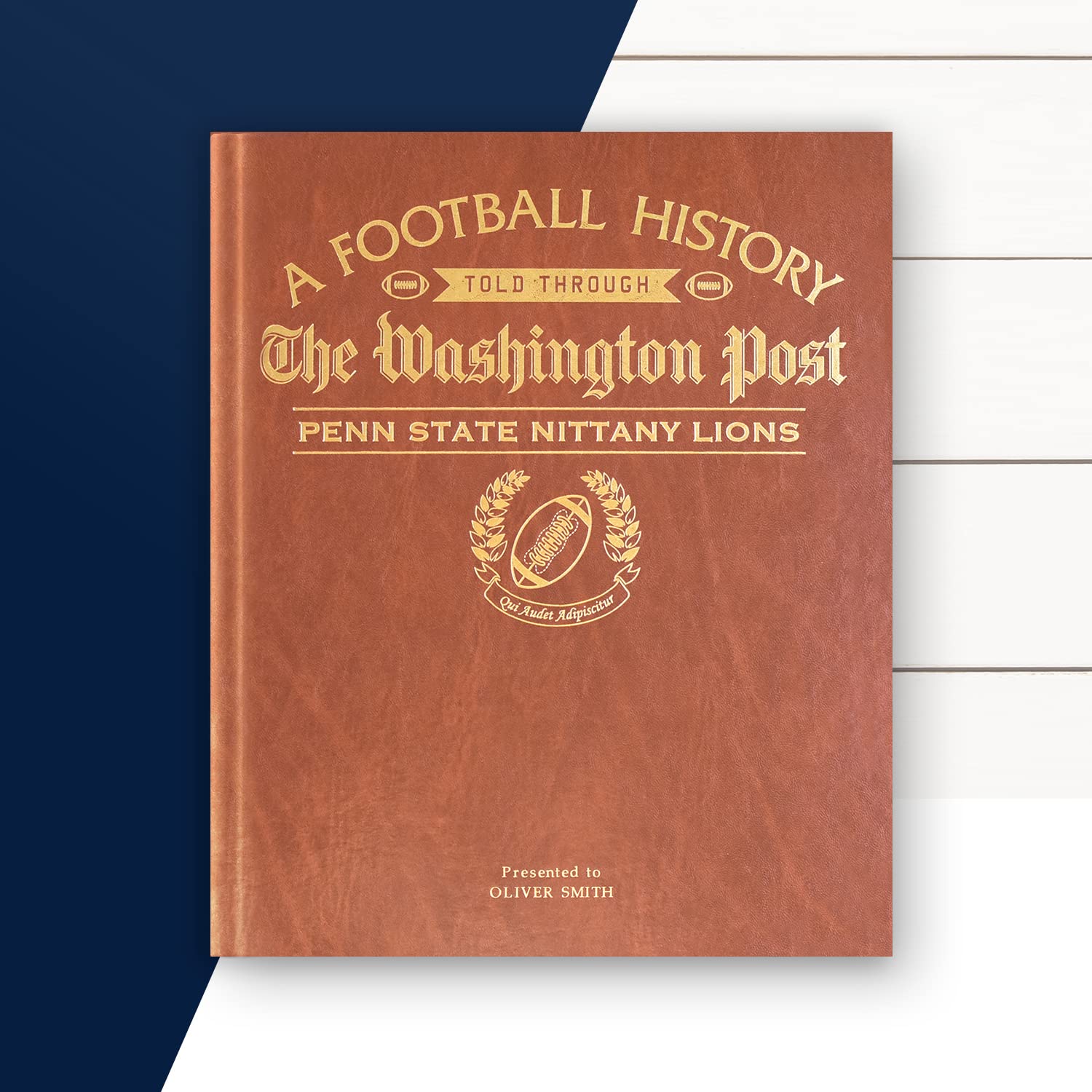Personalized College Football Newspaper History Book - A3 Large Deluxe Hardcover for Fans, Alumni & Students | Unique Signature Gift for Graduation, Game Day & Home Decor