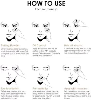 Professional Waterproof Loose Face Powder - Long Lasting Oil Control Makeup Setting Powder for All Skin Types | Perfect for Daily Wear, Special Occasions & Touch-Ups On-The-Go