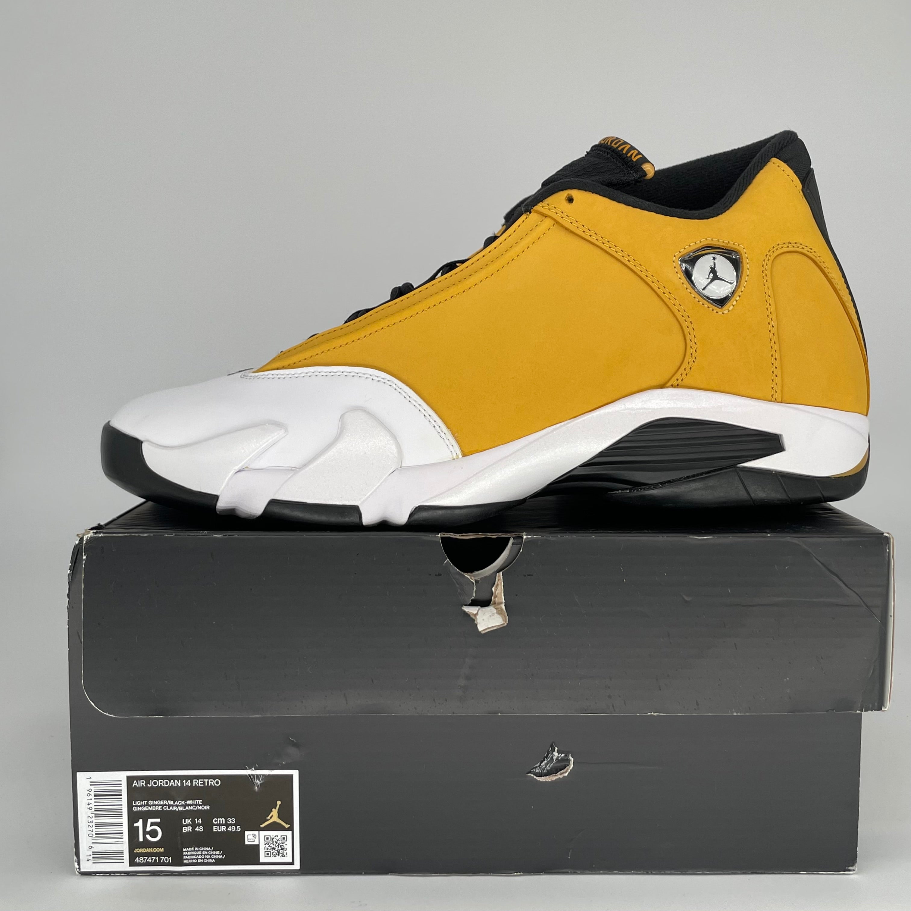 AIR JORDAN 14 LIGHT GINGER Men's Basketball Shoes Size 15 - Style 487471-701 | Retro Sneakers for Casual Wear & Street Fashion