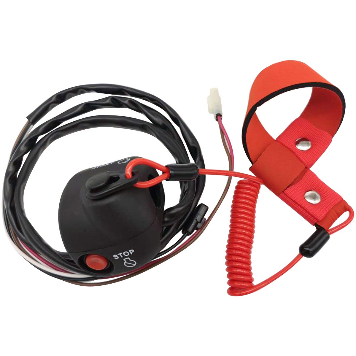 Yamaha WaveRunner Kill Switch Box Assembly with Safety Lanyard - Compatible with 1100 FX1100, 1000 FX1000, 1800 FX1800/FY1800 F1S-68310-01-00 - Perfect for Jet Ski Safety and Emergency Shutoff