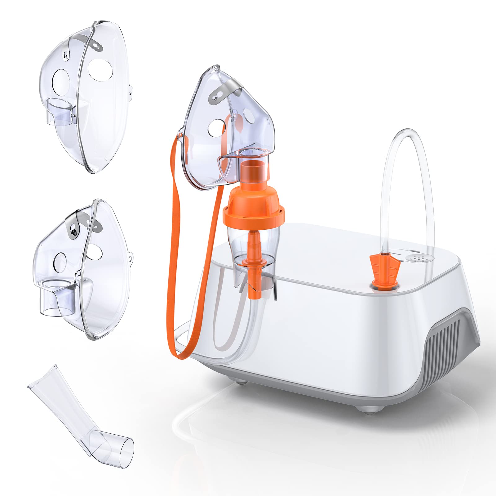 Portable Nebulizer Machine for Adults & Kids - Quiet Compressor Nebulizer with Tubing, Mouthpiece & Masks - Relief for Asthma, COPD & Respiratory Issues - Perfect for Home, Travel & Emergency Use