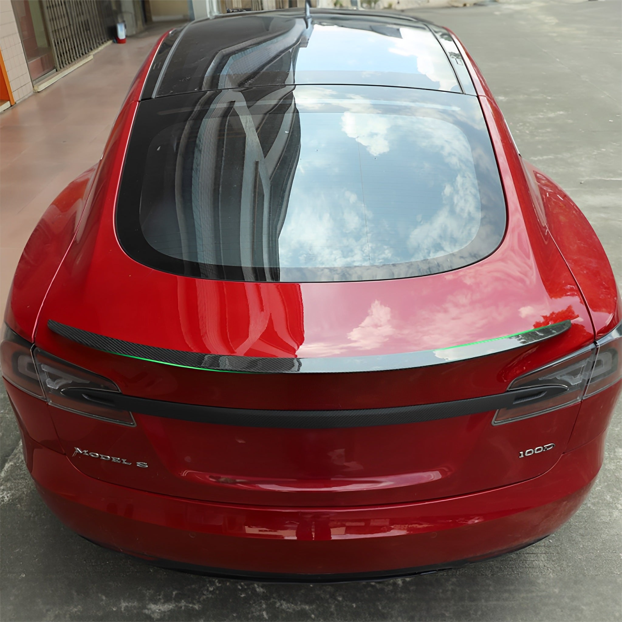 Premium Real Carbon Fiber Rear Spoiler for Tesla Model S (2016-2024) - High-Performance Aerodynamic Upgrade for Enhanced Style & Speed