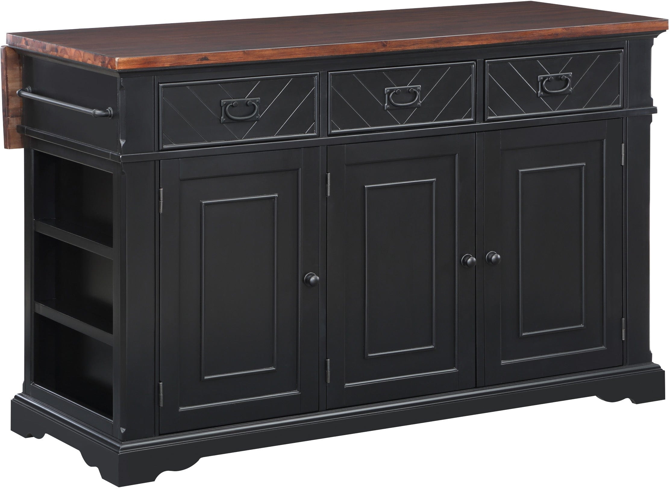 Office Star Palisade Kitchen Island with Storage - 36