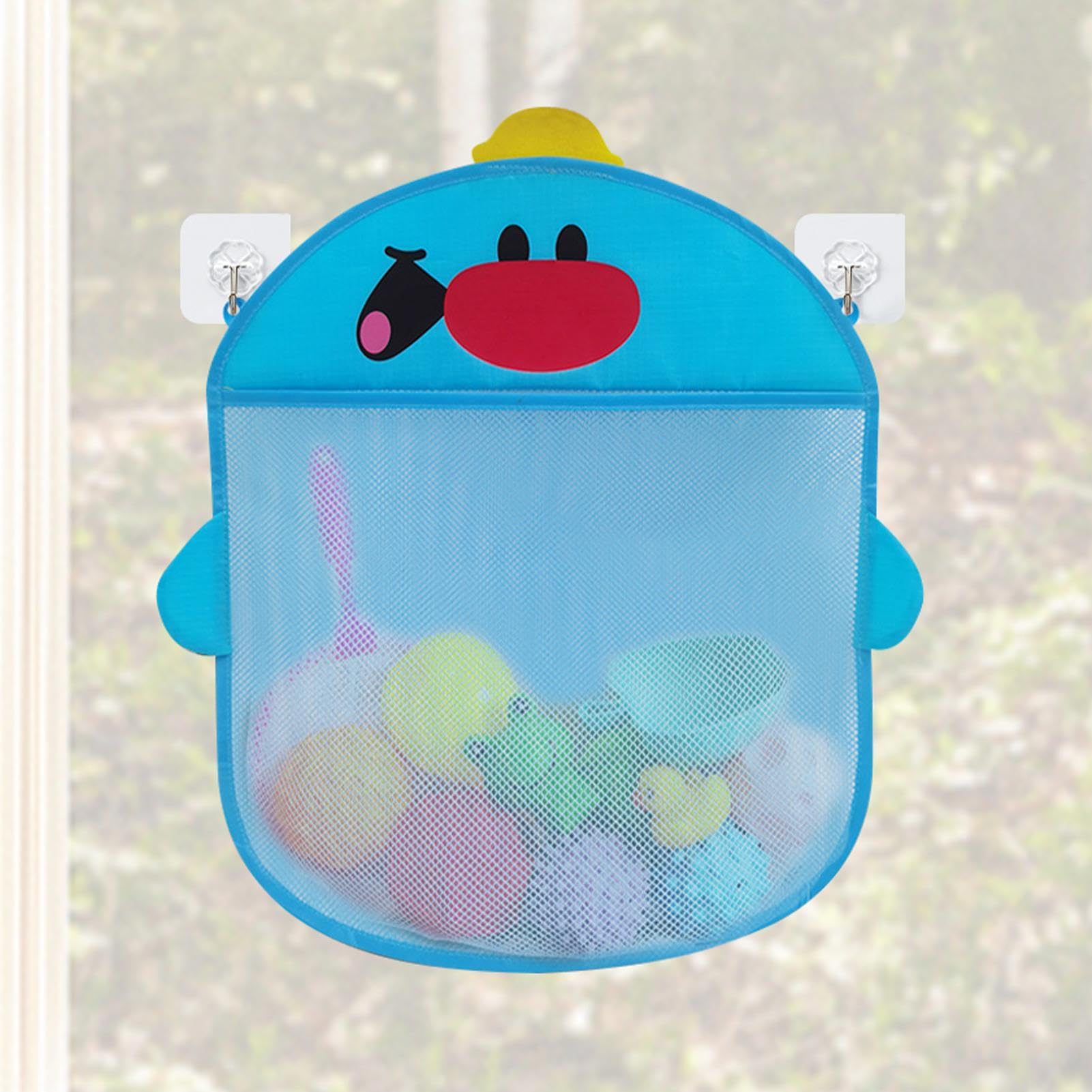 Kids Bath Toy Organizer - Bath Toy Holder Net & Storage Bag for Baby Shower Toys, Shampoo & Bath Accessories - Perfect for Bathtub, Nursery & Bathroom Organization