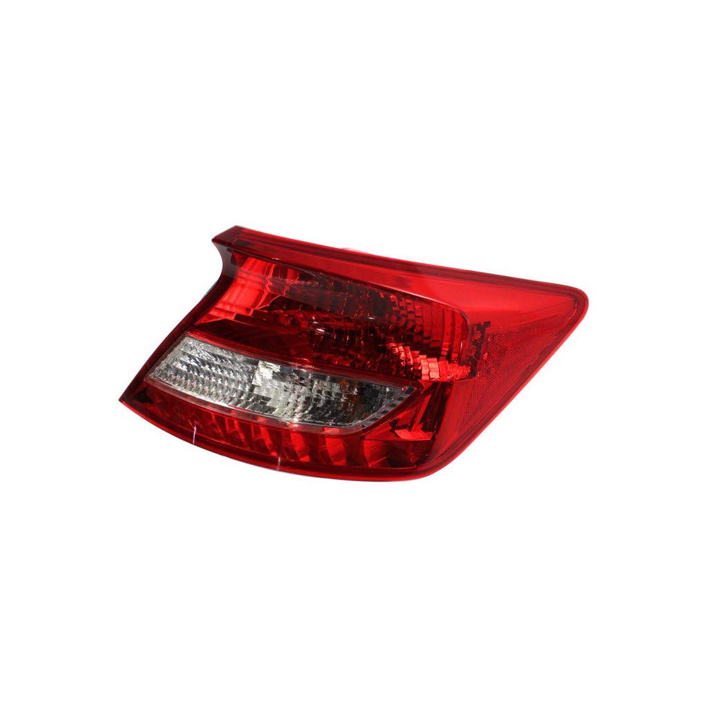 2012-2013 Honda Civic Coupe Rear Tail Lights Pair - Driver & Passenger Side (HO2800179 HO2801179 | 33550-TS8-A01 33500-TS8-A01) - Perfect for Replacement & Car Customization