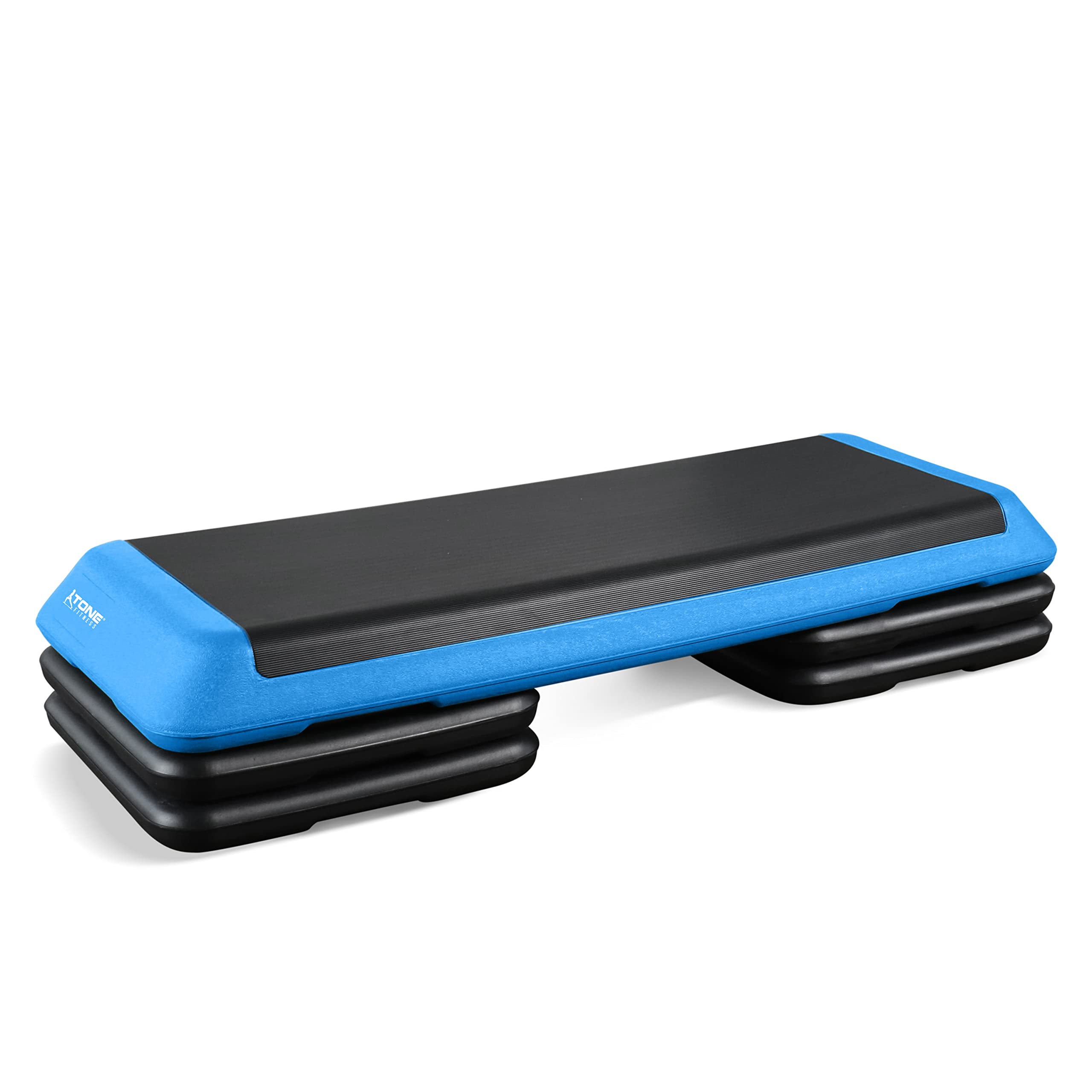 Tone Fitness Compact Aerobic Step Platform - Adjustable Exercise Stepper for Home Workouts | Perfect for Step Aerobics, Cardio Training & Fitness Routines