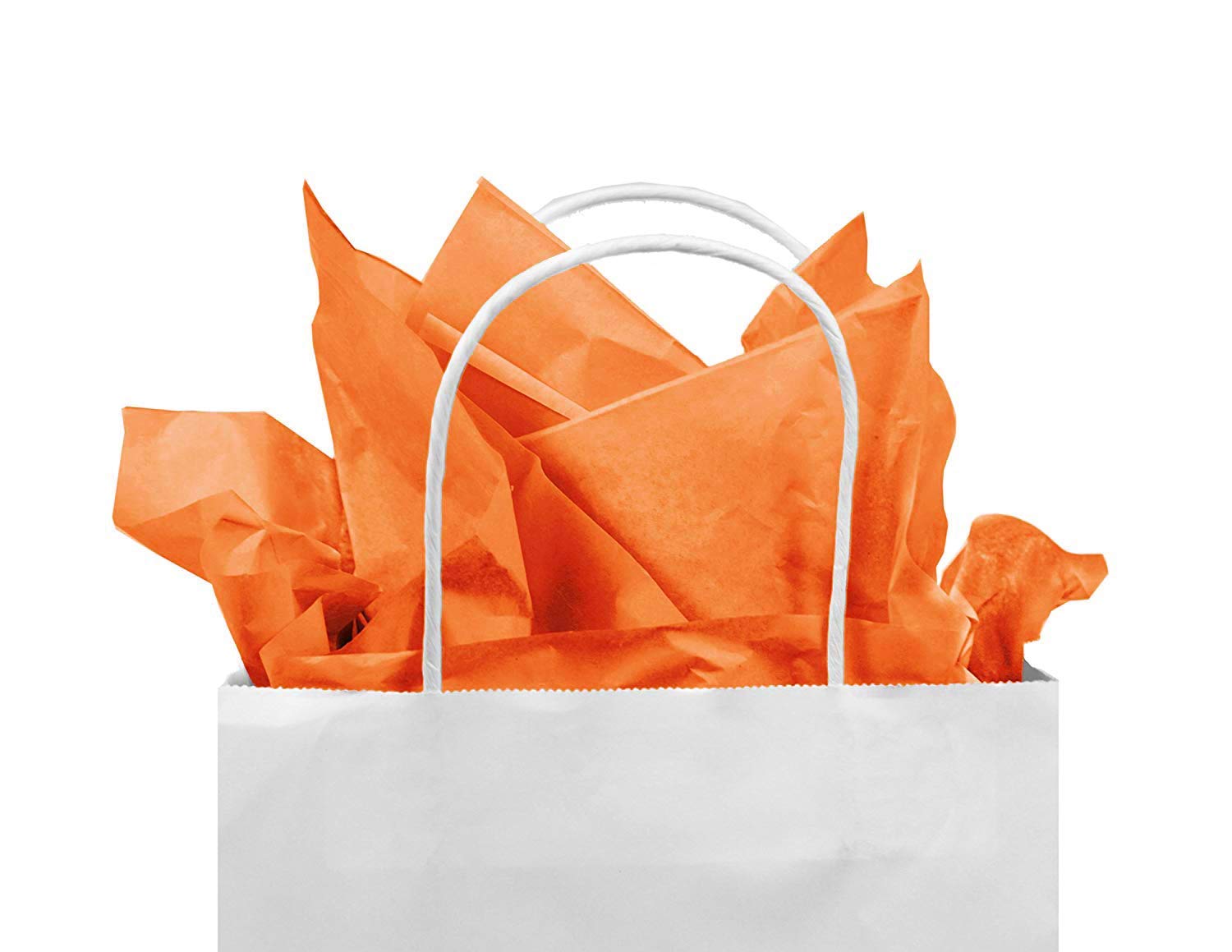 Bulk Gift Tissue Paper - 240-Sheet Premium Wrapping Tissue, 20x20 Inches, Gift Bag & Craft Supplies for Birthdays, Weddings & Holidays (Orange, 240 Count)