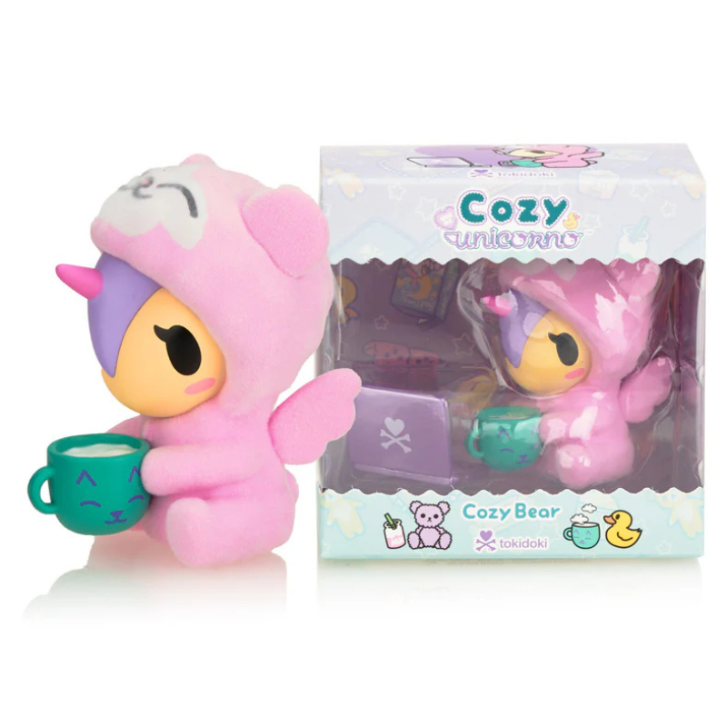 Tokidoki Cozy Unicorno & Cozy Bear Plush Toy (Special Edition) - Cute Kawaii Stuffed Animals for Girls, Kids Room Decor, Birthday Gifts & Anime Collectibles