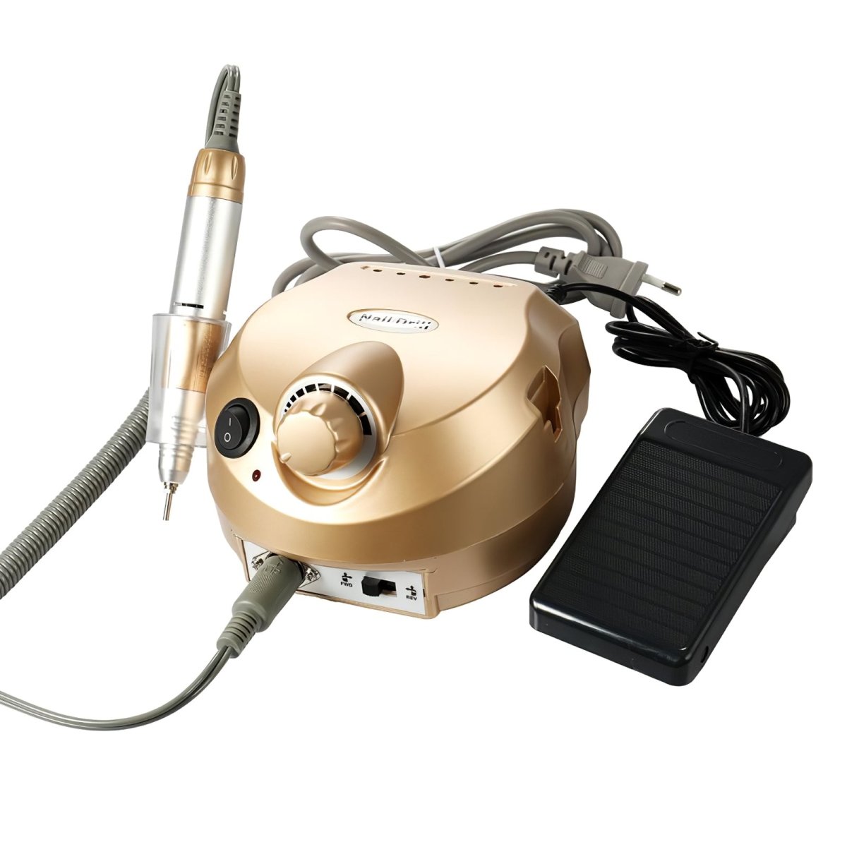 Professional 35000RPM Electric Nail Drill Machine for Manicure & Pedicure - High Speed Nail Art File Grinder with Sanding Tips & Polish Kit - Perfect for Salon, Home Use & DIY Nail Care
