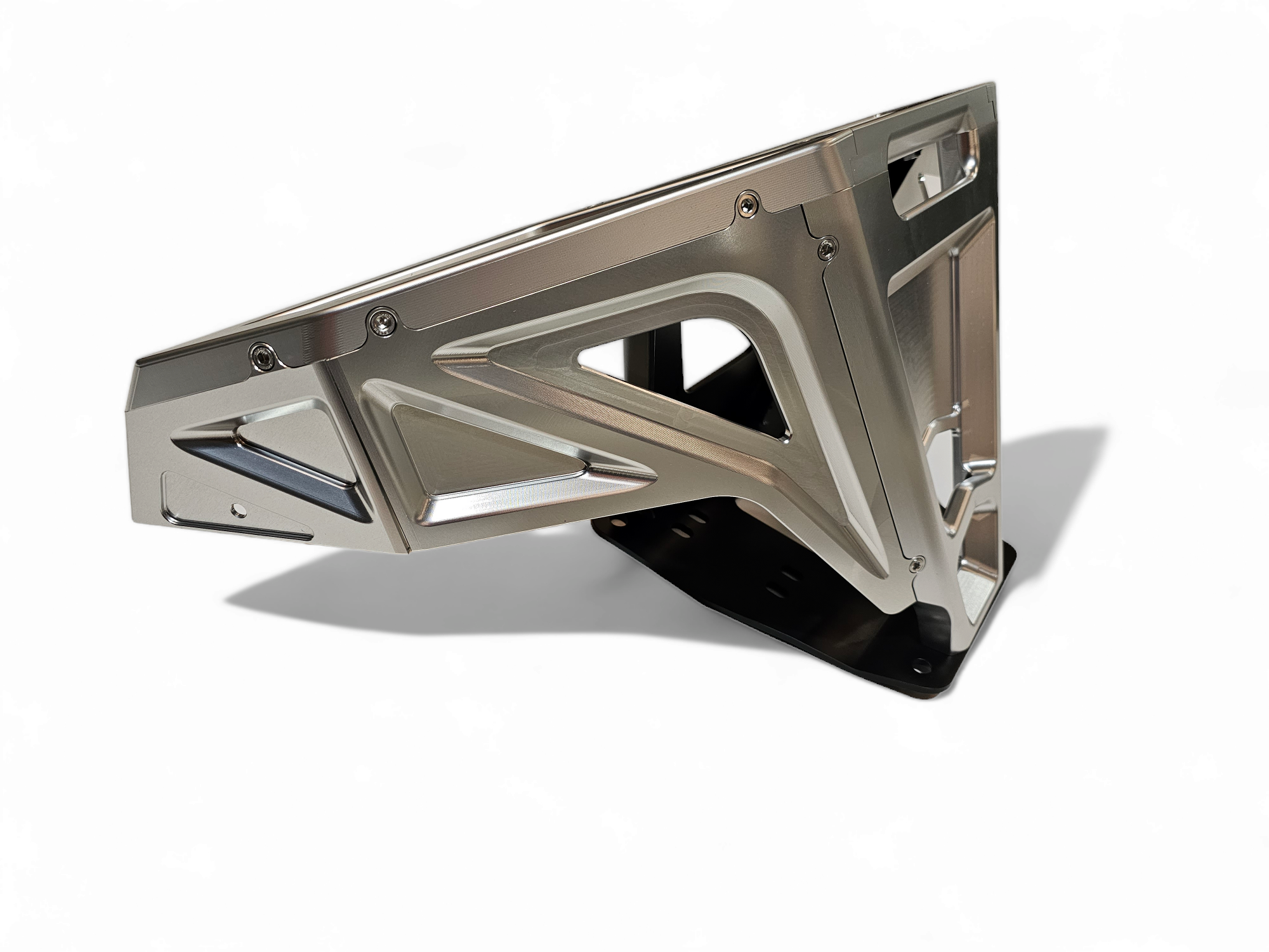 2022-2025 Polaris RZR Pro R & Turbo R Machined Billet Front Winch Bumper (Clear Anodized) - Heavy-Duty Off-Road Protection for Trail Riding & Rock Crawling - FWB610031