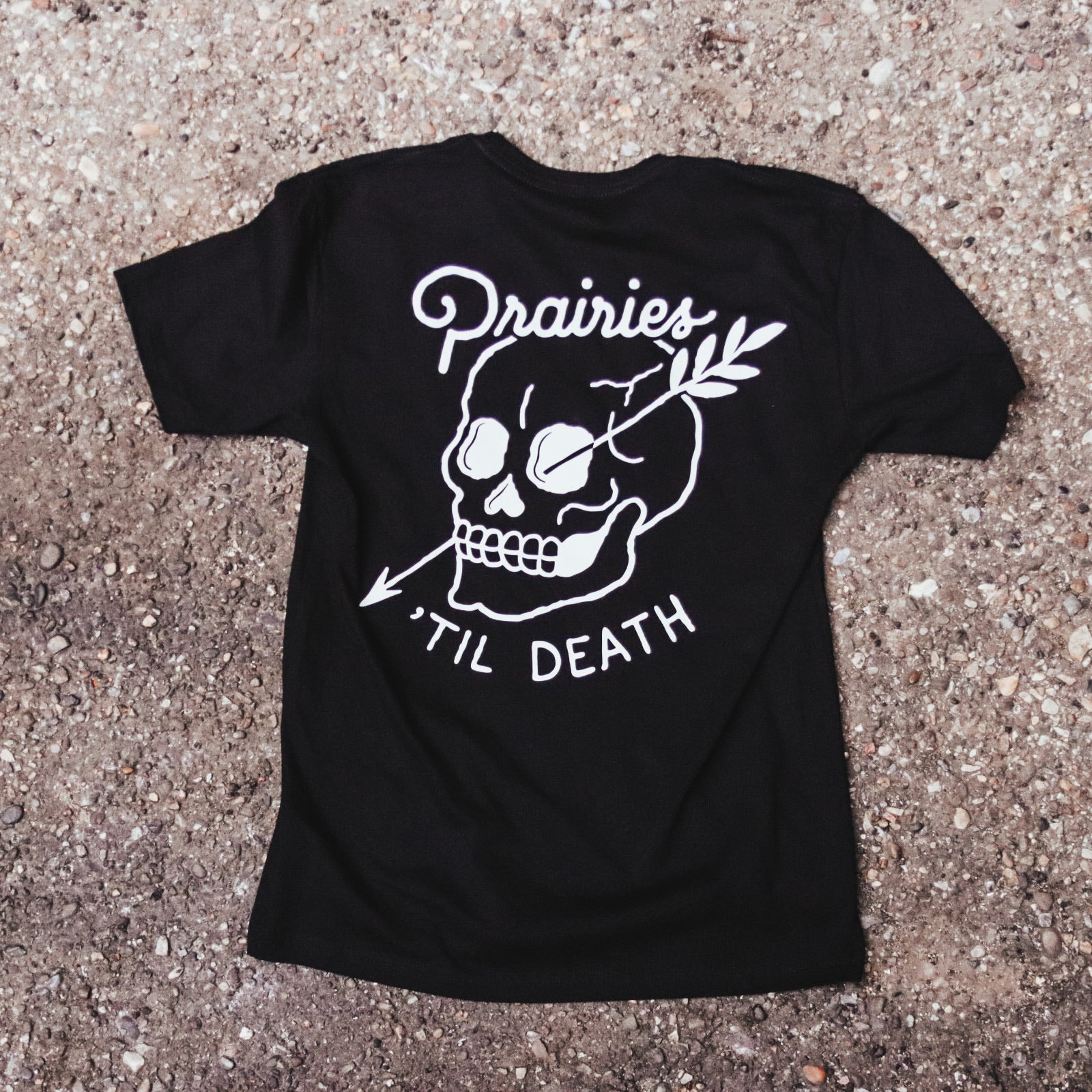 Til Death T-Shirt - Black & Bone Vintage Style Graphic Tee for Men & Women | Casual Wear, Street Fashion, Goth Outfits