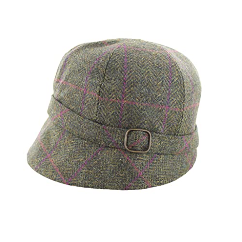 Green Tweed Design With Pink and Purple