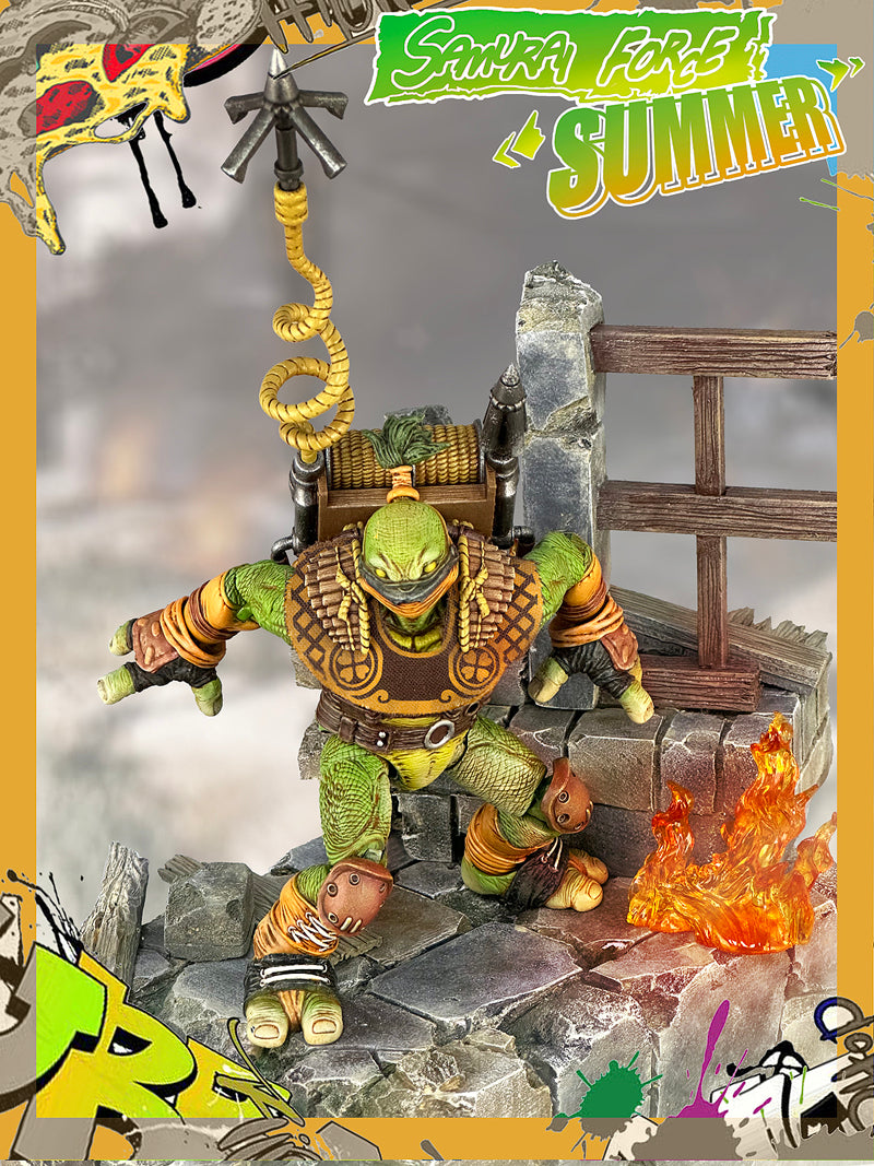 Fury Toys 1/12 Scale 5-inch Action Figure - Wave 3 Rage Samurai Force Turtle Collectible Figure for Display & Play | Perfect for Anime Fans, Model Collectors, and Gift Giving