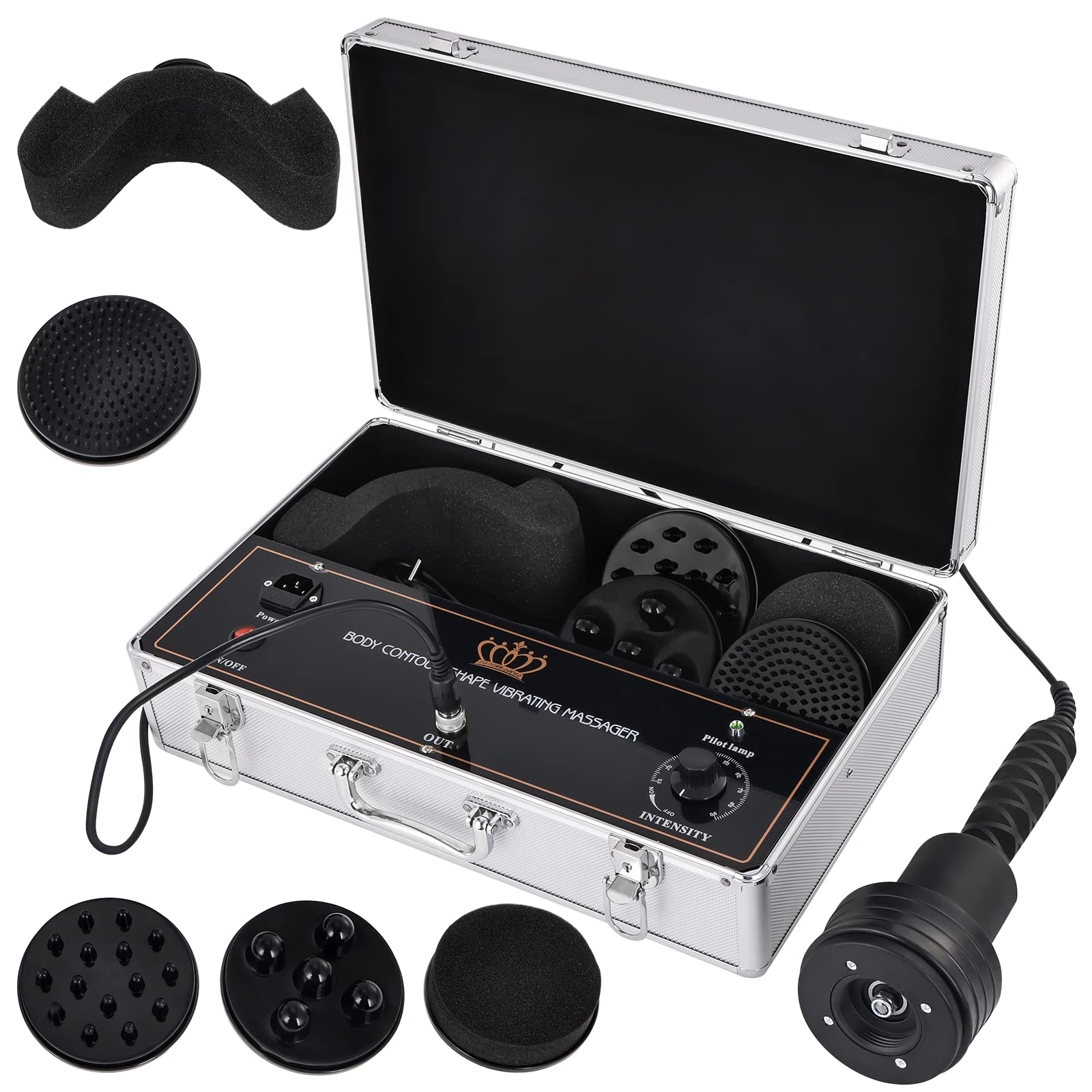 Electric Vibration Cellulite Massager - Handheld Body Shaping Machine for Neck, Back & Shoulder Pain Relief | Portable Box-Type Massager for Full Body Cellulite Removal & Relaxation | Perfect for Home Spa, Post-Workout Recovery & Stress Relief