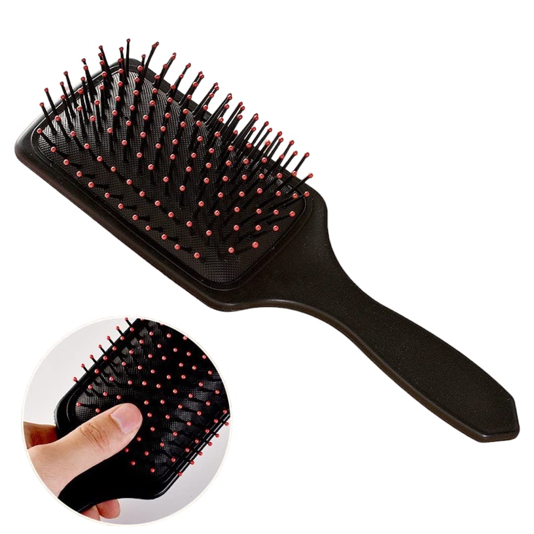 Premium Paddle Hair Brush for Men & Women - Detangling & Styling with Soft Bristles (Pack of 1) - Perfect for Home, Travel & Salon Use