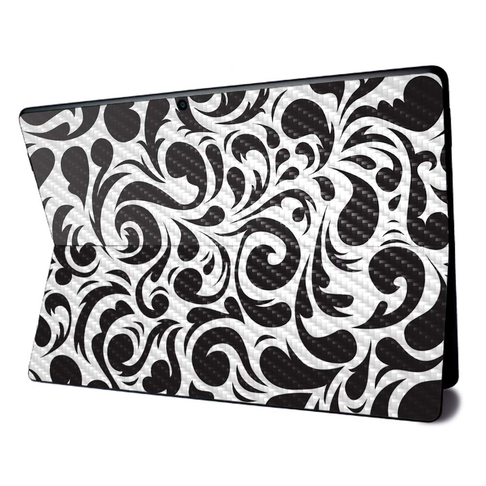 Premium Carbon Fiber Skin for Microsoft Surface Pro X - Swirly Black Design | Textured Protective Cover | Easy to Apply & Remove | Made in USA | Perfect for Work, Travel & Everyday Use