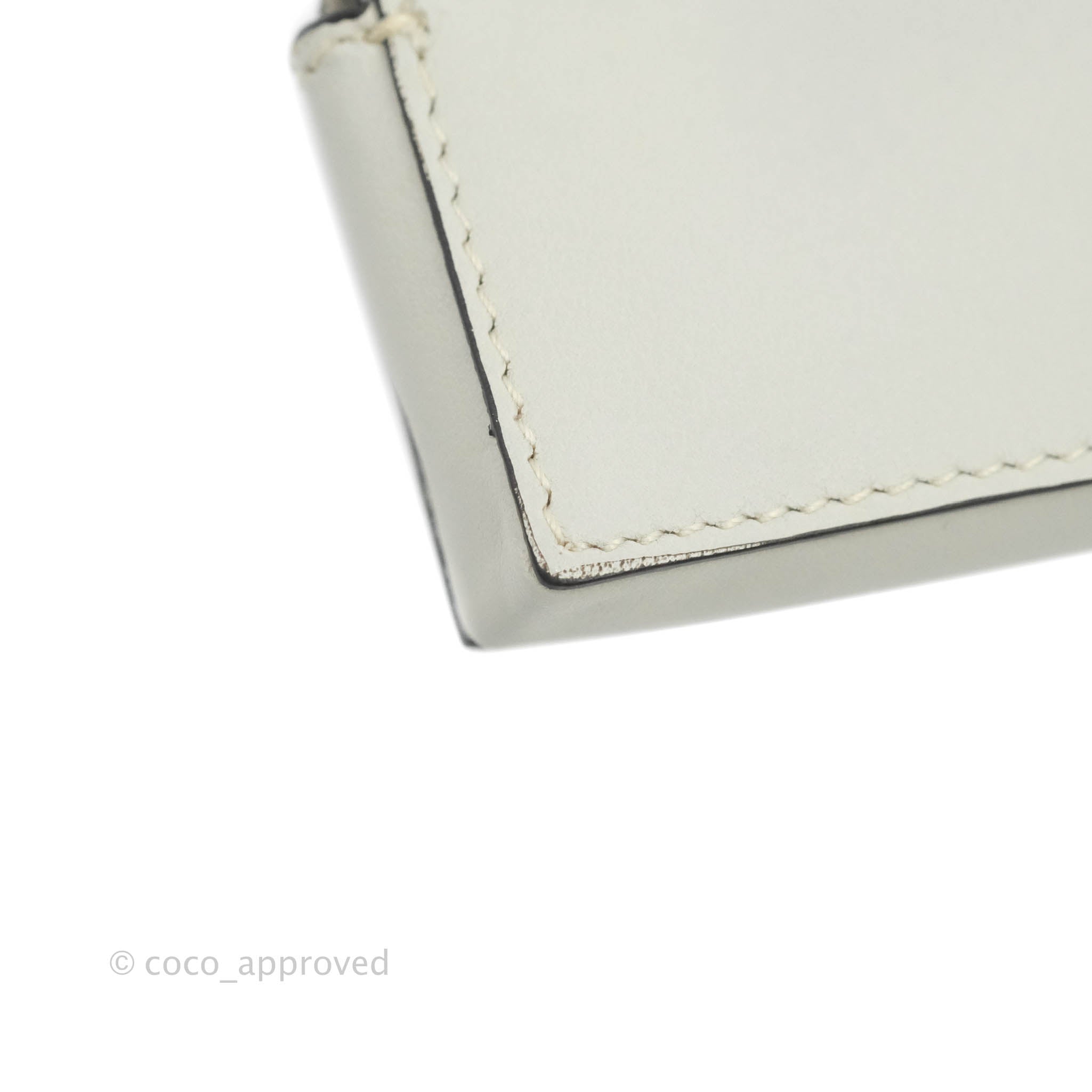 Celine Multi Key Ring Coin Card Case in Light Grey Calfskin Leather - Perfect for Organizing Keys, Cards & Coins | Stylish Everyday Essential for Women