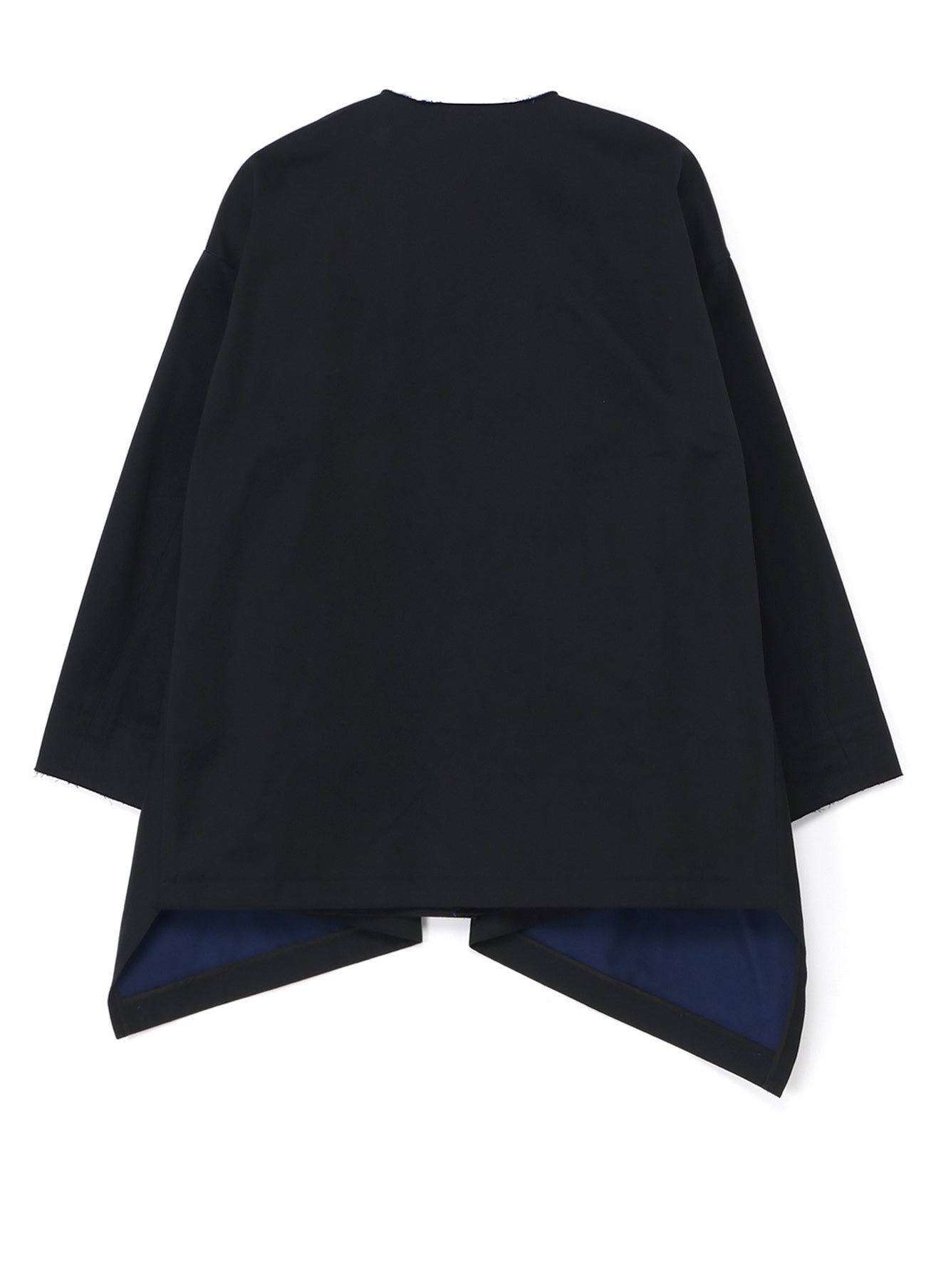 Double Faced Twill No Collar Short Coat for Women - Lightweight Spring Jacket for Casual Outfits & Office Wear