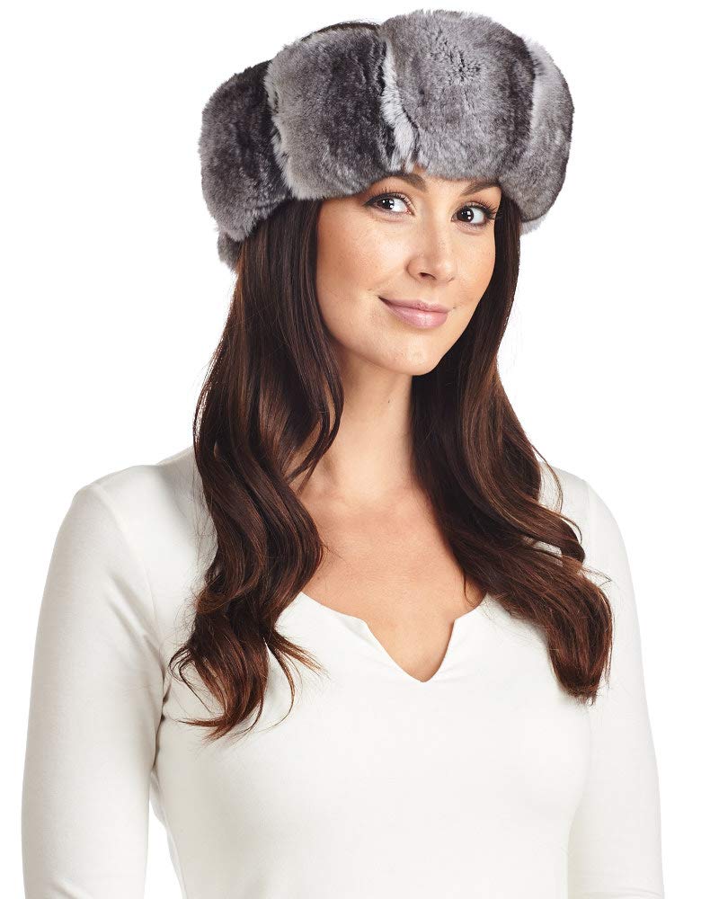 Luxury Chinchilla Fur Collar for Women - Soft & Elegant Winter Fashion Accessory for Coats & Jackets