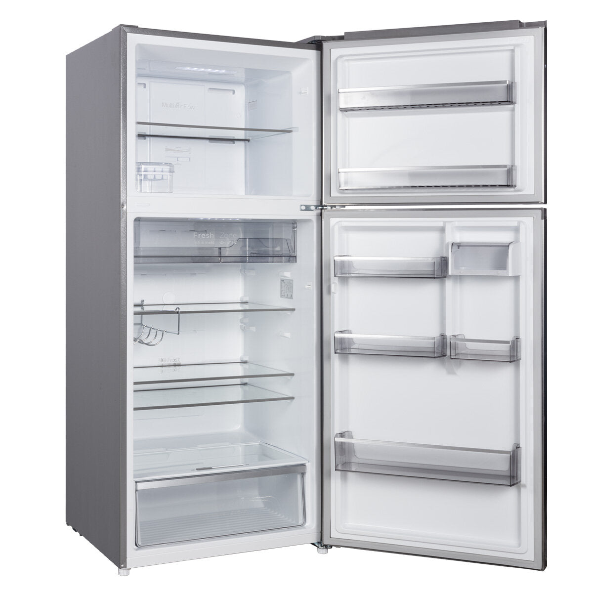 Brand New CHiQ 410L Top Mount Refrigerator in Stainless Steel - CTM408NSS5E Model with 5-Year Warranty | Energy Efficient Kitchen Appliance for Home, Office & Restaurant Use