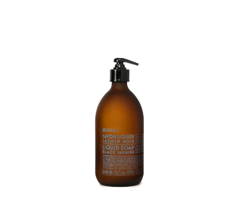 Compagnie de Provence Black Jasmine Liquid Hand Soap - Luxurious French Scent for Bathroom, Kitchen & Guest Washroom