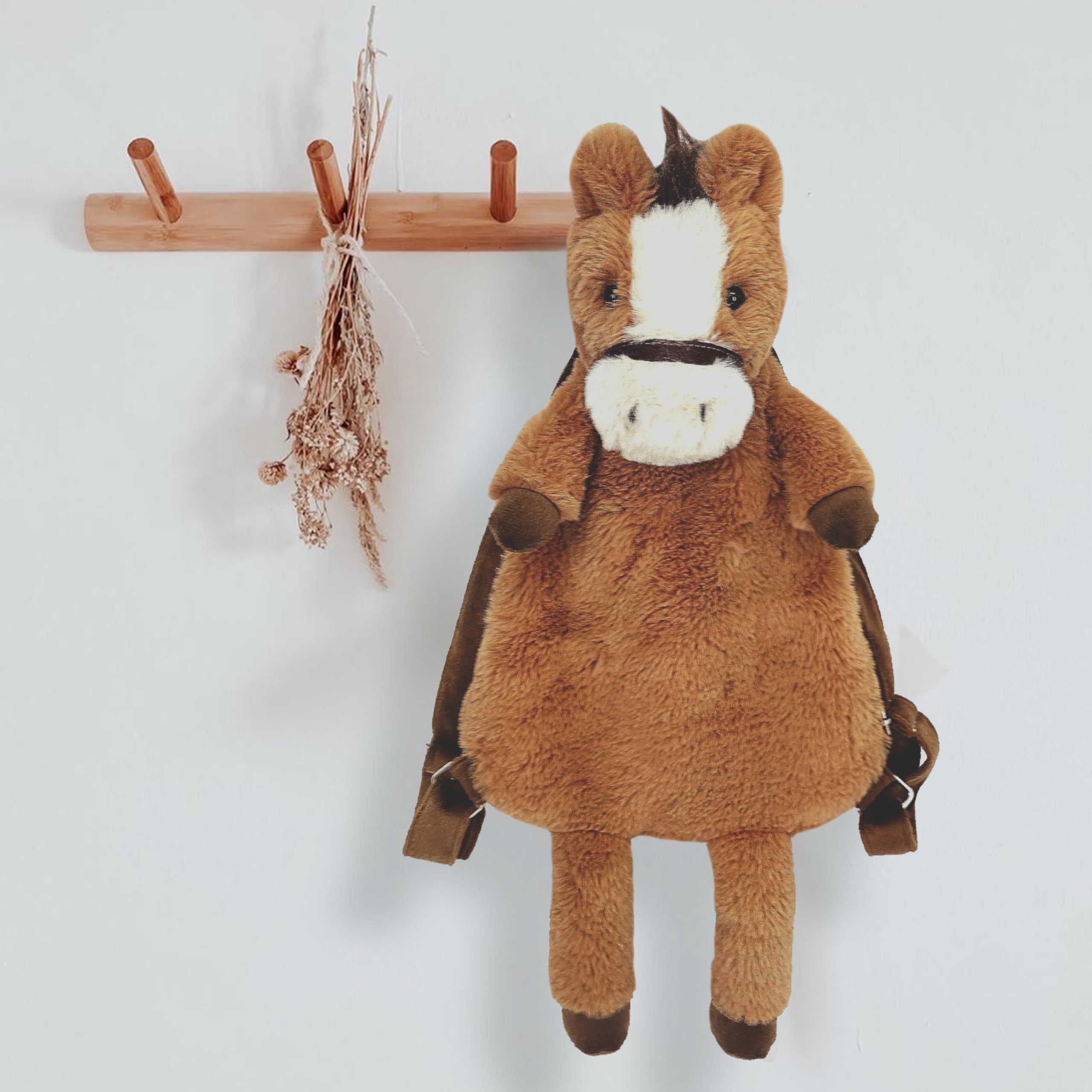 MON AMI Truffles Horse Soft Plush Backpack 21