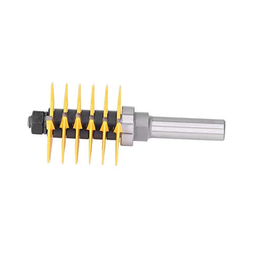 High-Speed Router Bits Set - 2 Teeth Adjustable PTFE Coated Woodworking Router Bits with Anti-Rebound Design for Smooth Cutting | Perfect for DIY Projects, Cabinet Making & Furniture Crafting