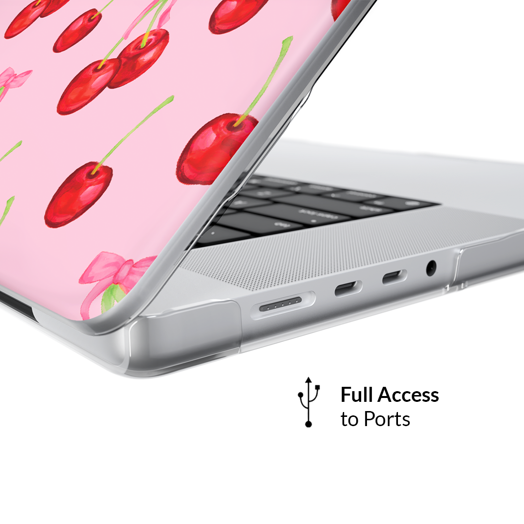 Premium MacBook Case with Sweet Cherry Design - Durable & Stylish Laptop Cover for MacBook Air/Pro - Perfect for Work, Travel & School Protection