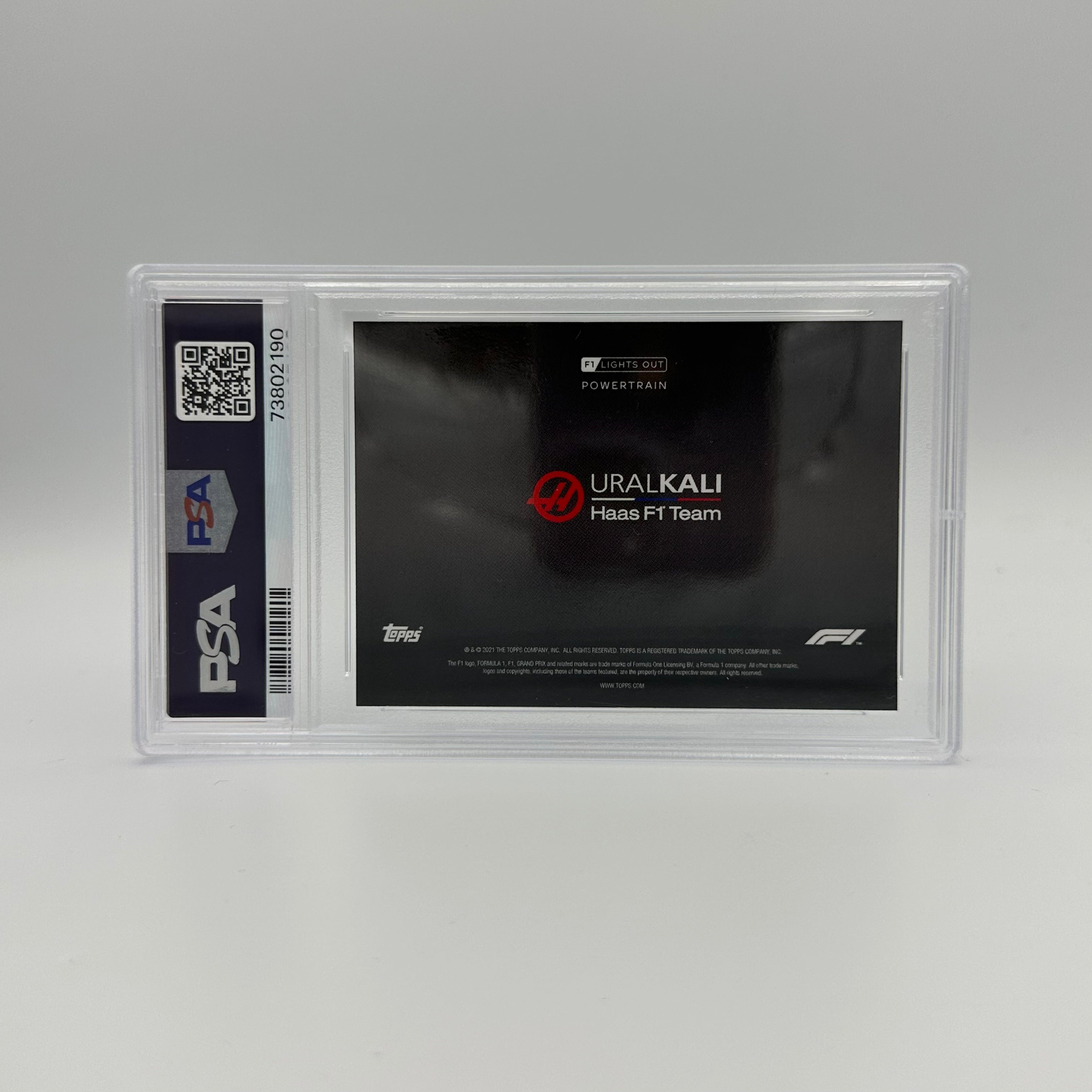PSA 9 Graded 54/75 Uralkali Haas F1 Team Power Train Green - Perfect for F1 Collectors & Motorsport Enthusiasts