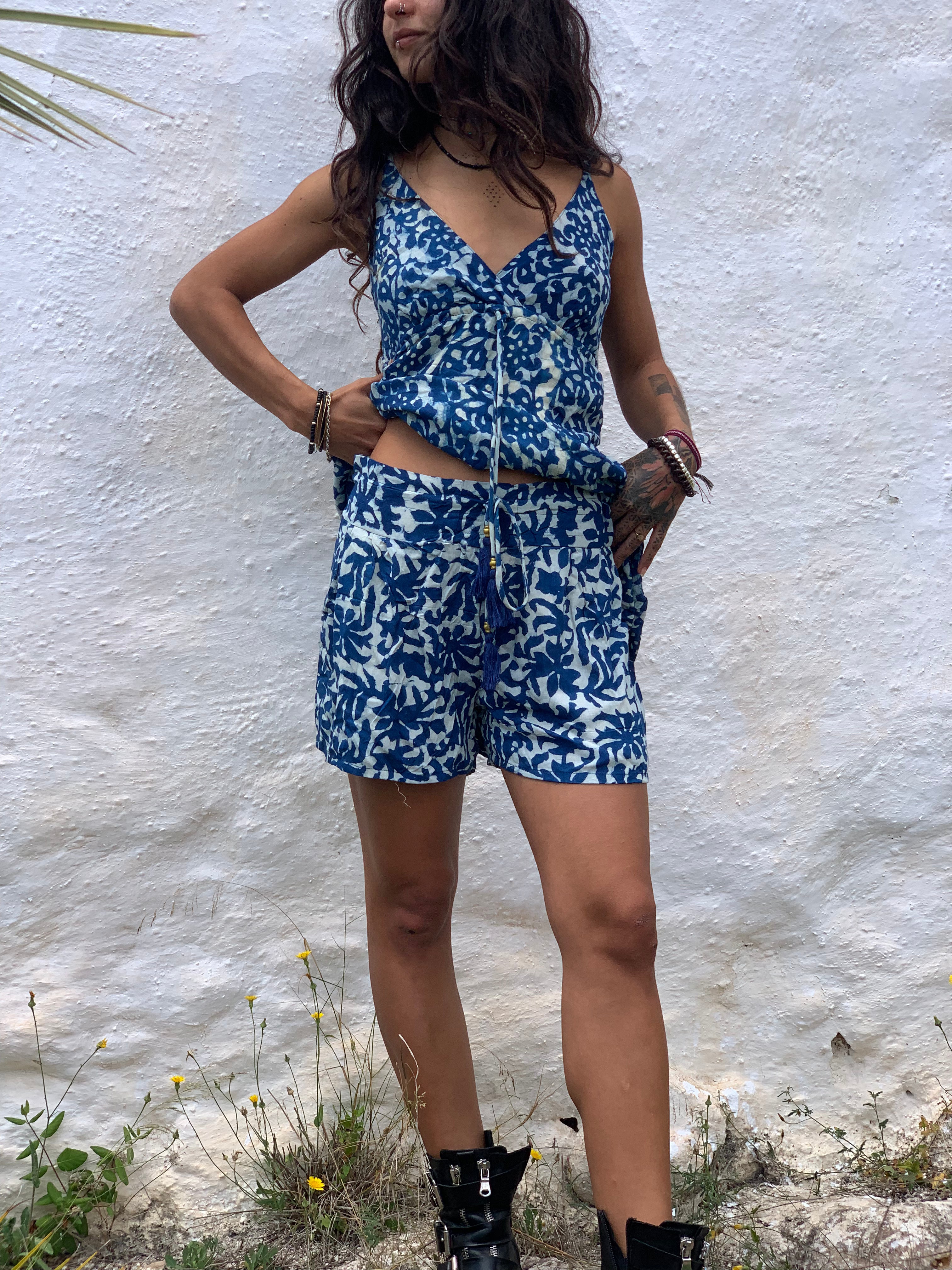 Sexy Summer Shorts - Batik Print Women's Shorts for Beach, Vacation & Casual Wear