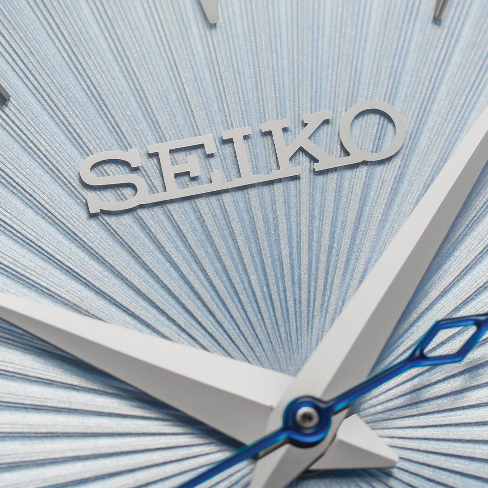 Seiko SRPB43 Presage Cocktail Time Automatic Watch - 40.5mm Blue Dial with Genuine Leather Strap - Perfect for Business Meetings & Formal Occasions