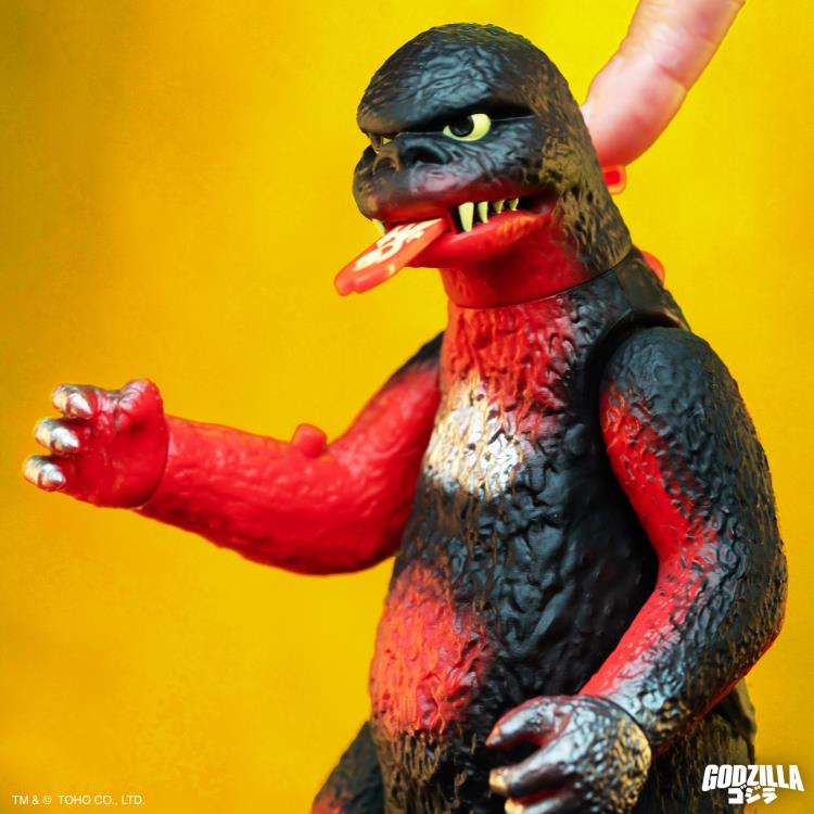 Toho Shogun ULTIMATES! Shogun Godzilla (Vintage Red) SDCC 2024 Exclusive Action Figure - Collectible Japanese Kaiju Toy for Display & Gifts